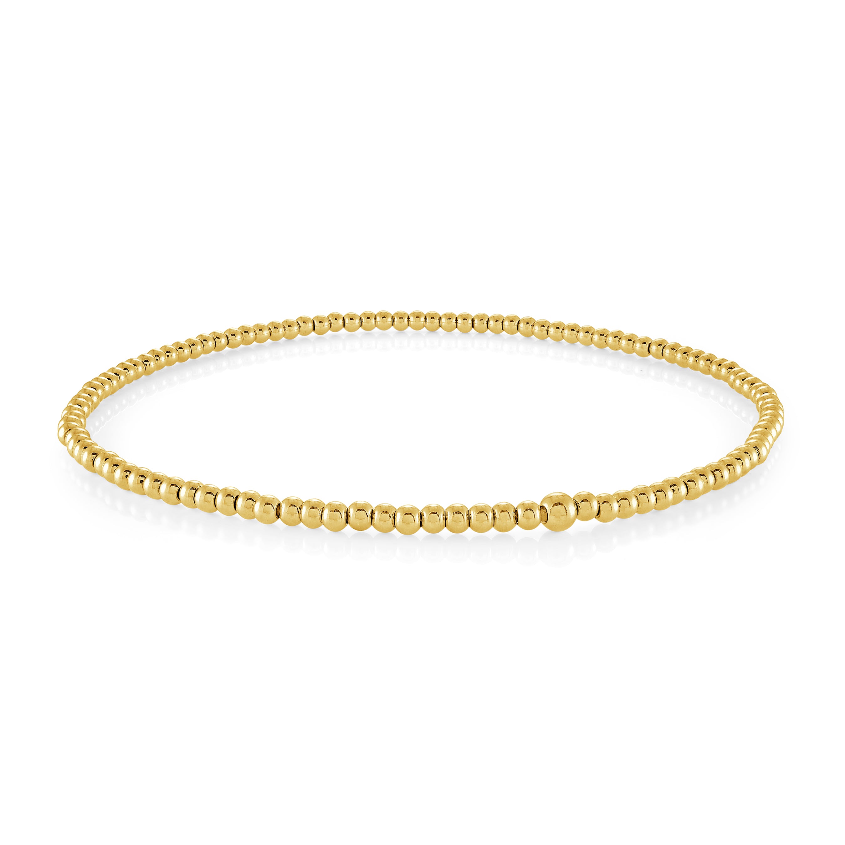 3mm Steel Bead Slip-On Anklet