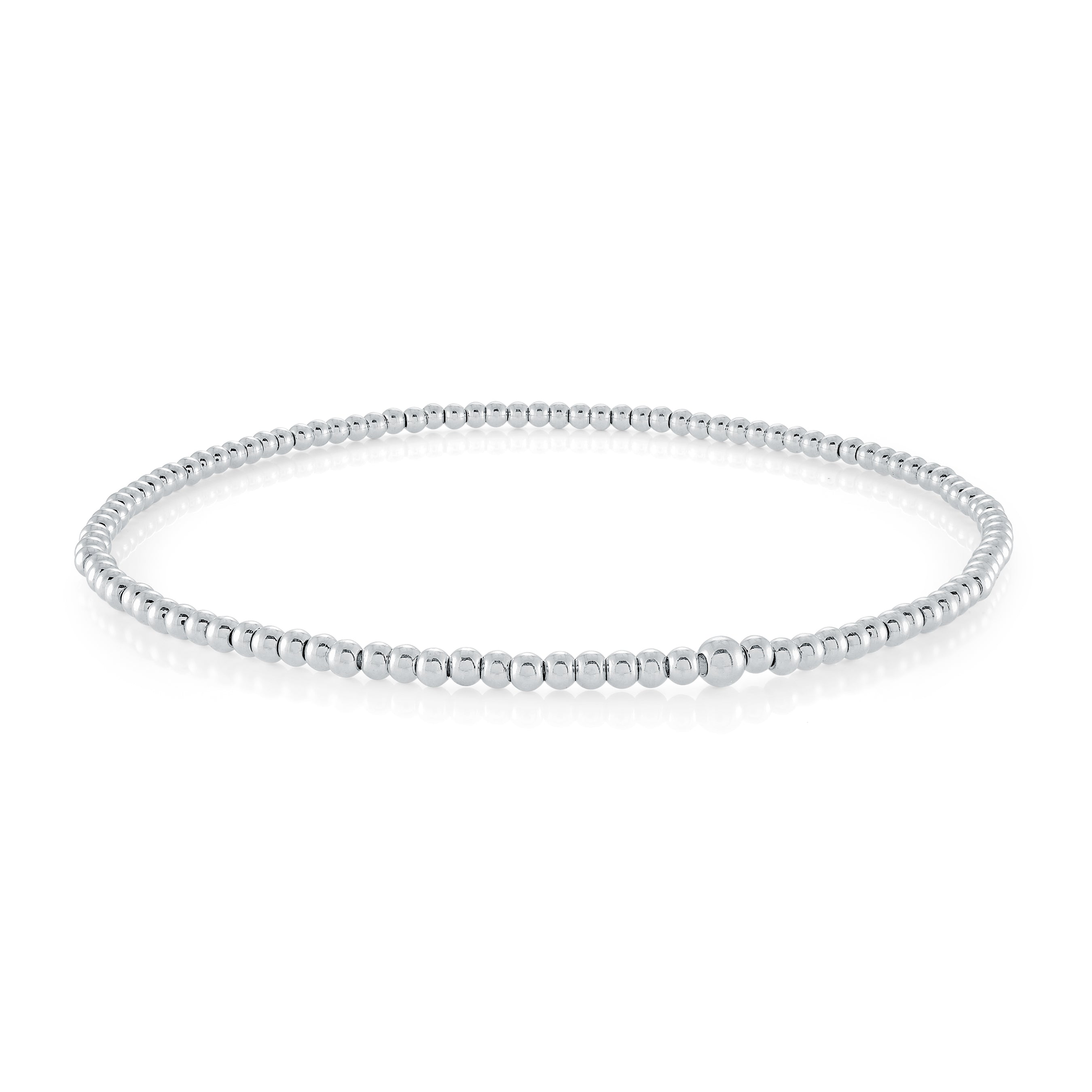 3mm Steel Bead Slip-On Anklet