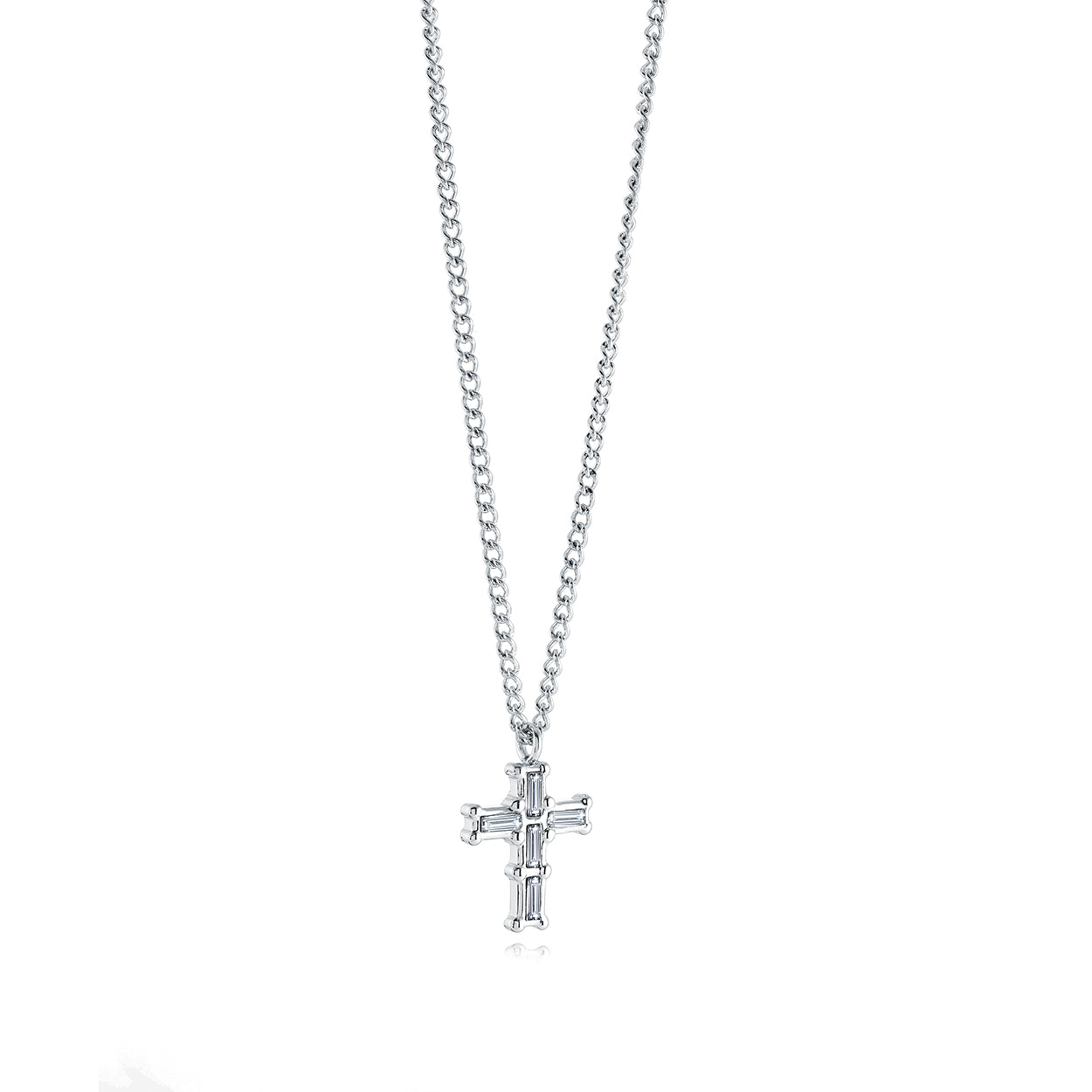 Mini Rectangular Cross Necklace