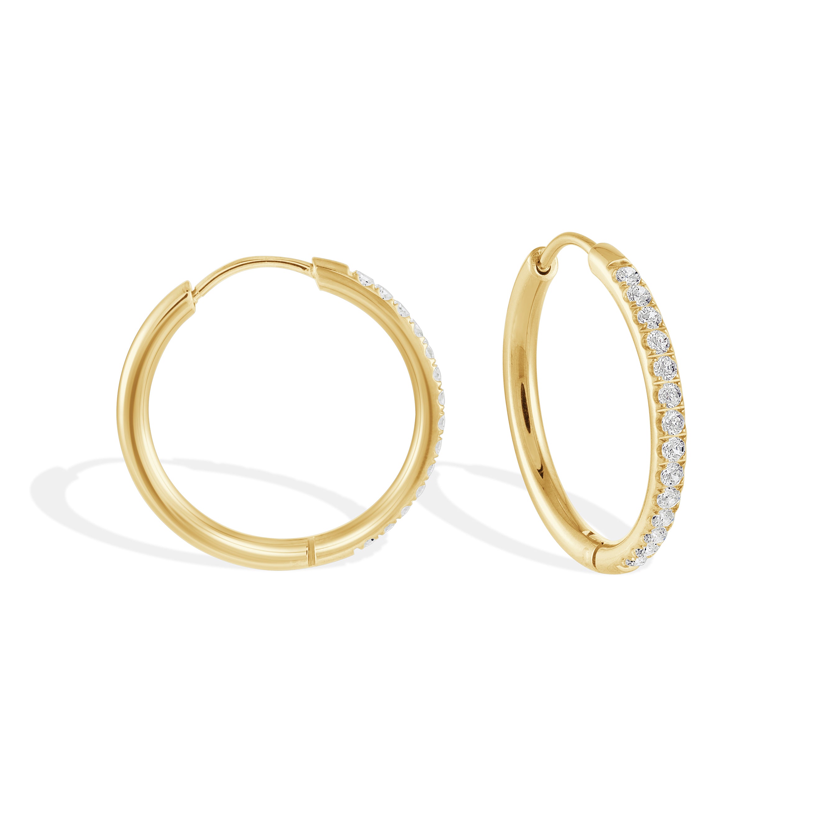 22mm Eternity Cz Hoops