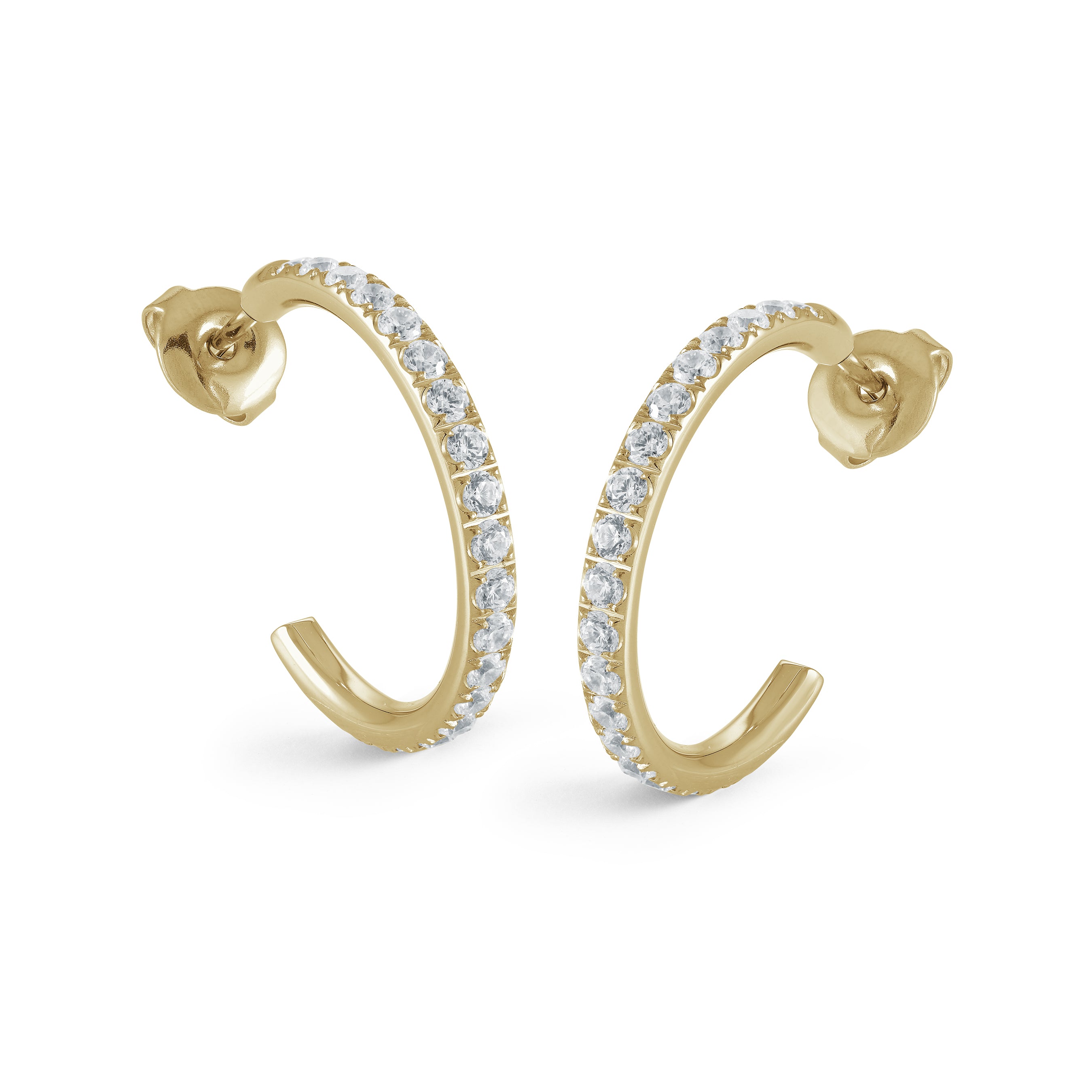 22mm Halfway Eternity Cz Hoops