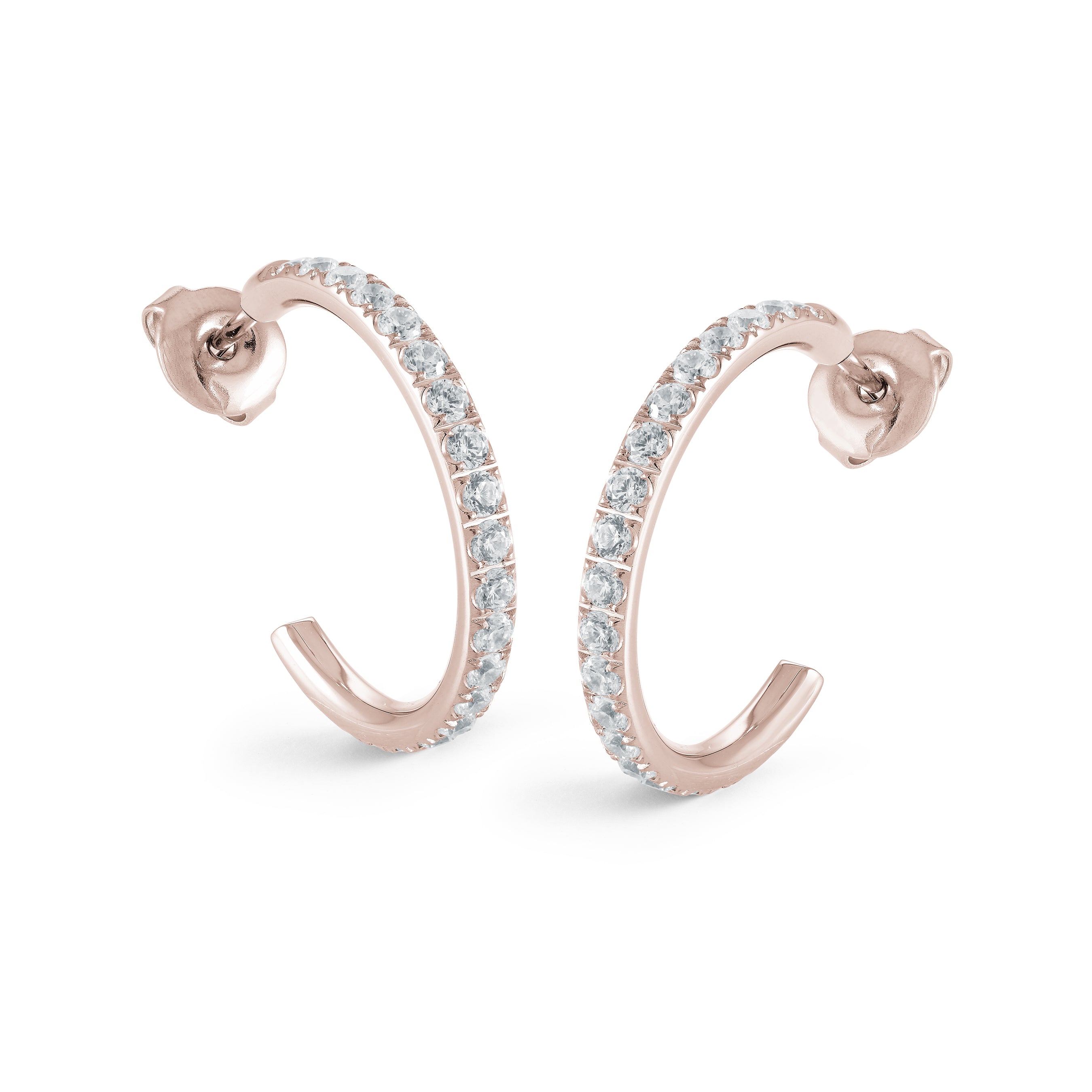 22mm Halfway Eternity Cz Hoops