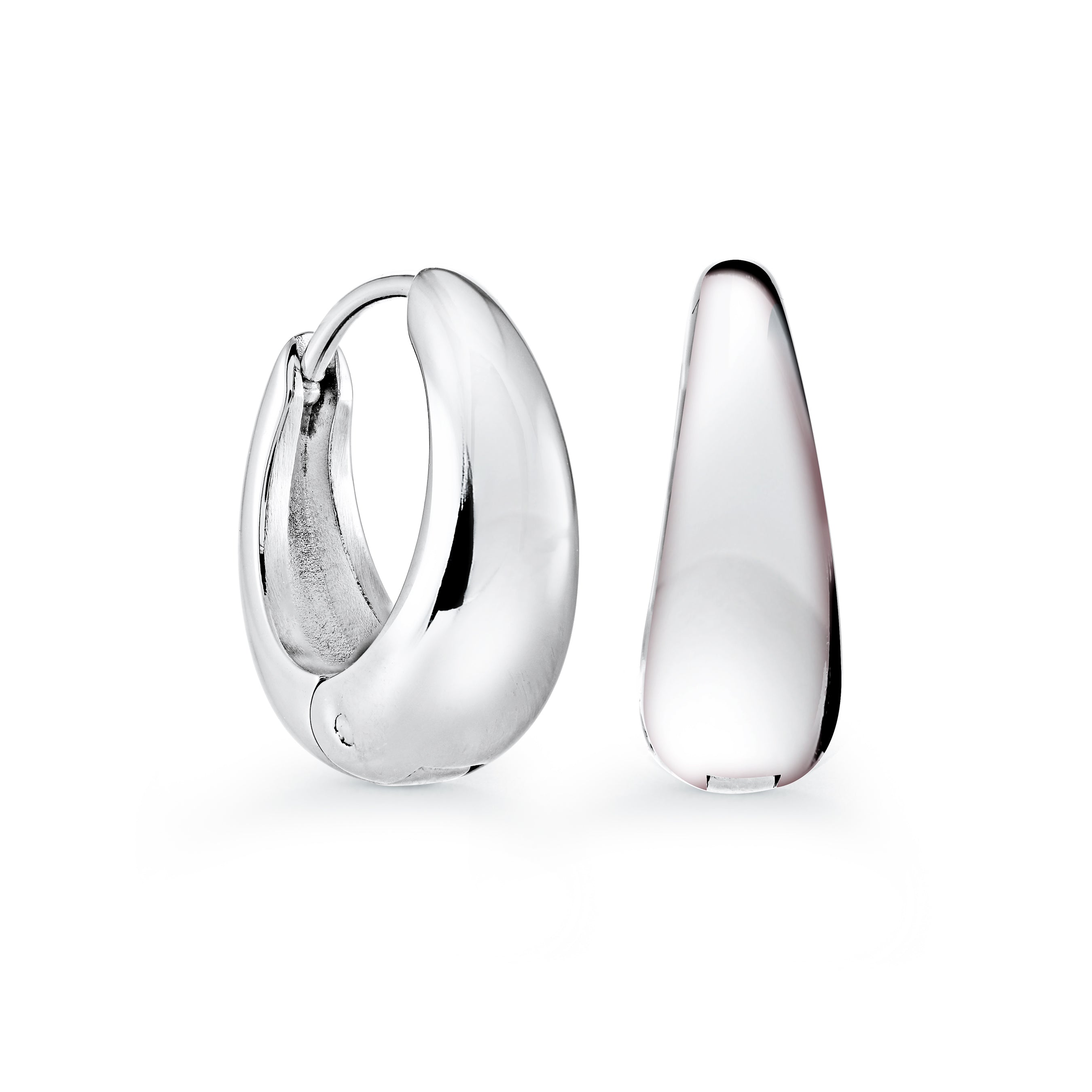 Graduated Round Hoop Earrings