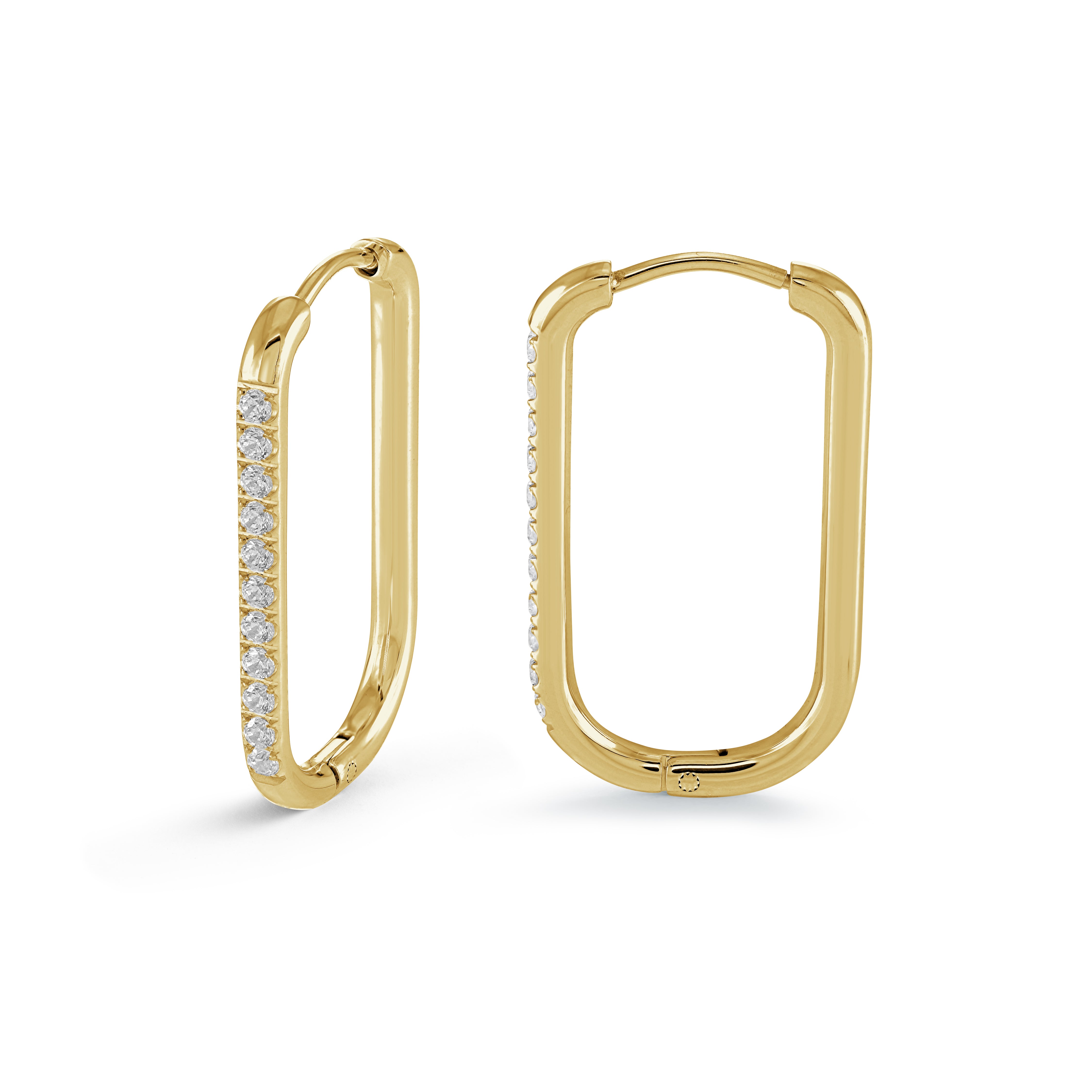 26mm Oval Eternity Cz Hoops