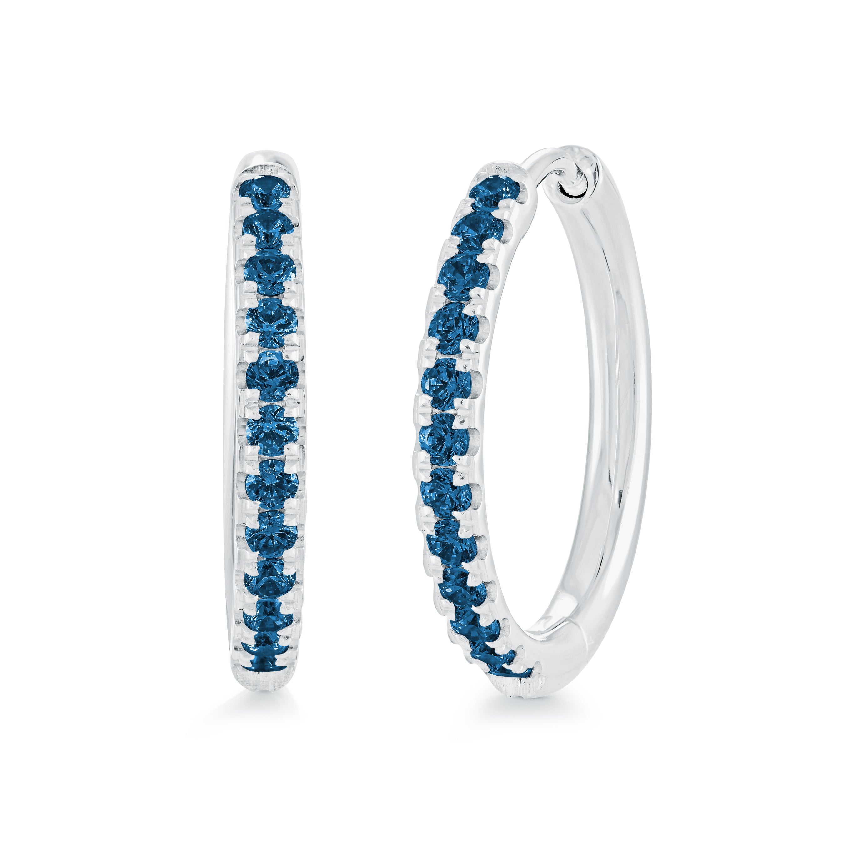 22mm Colored Eternity Cz Hoops