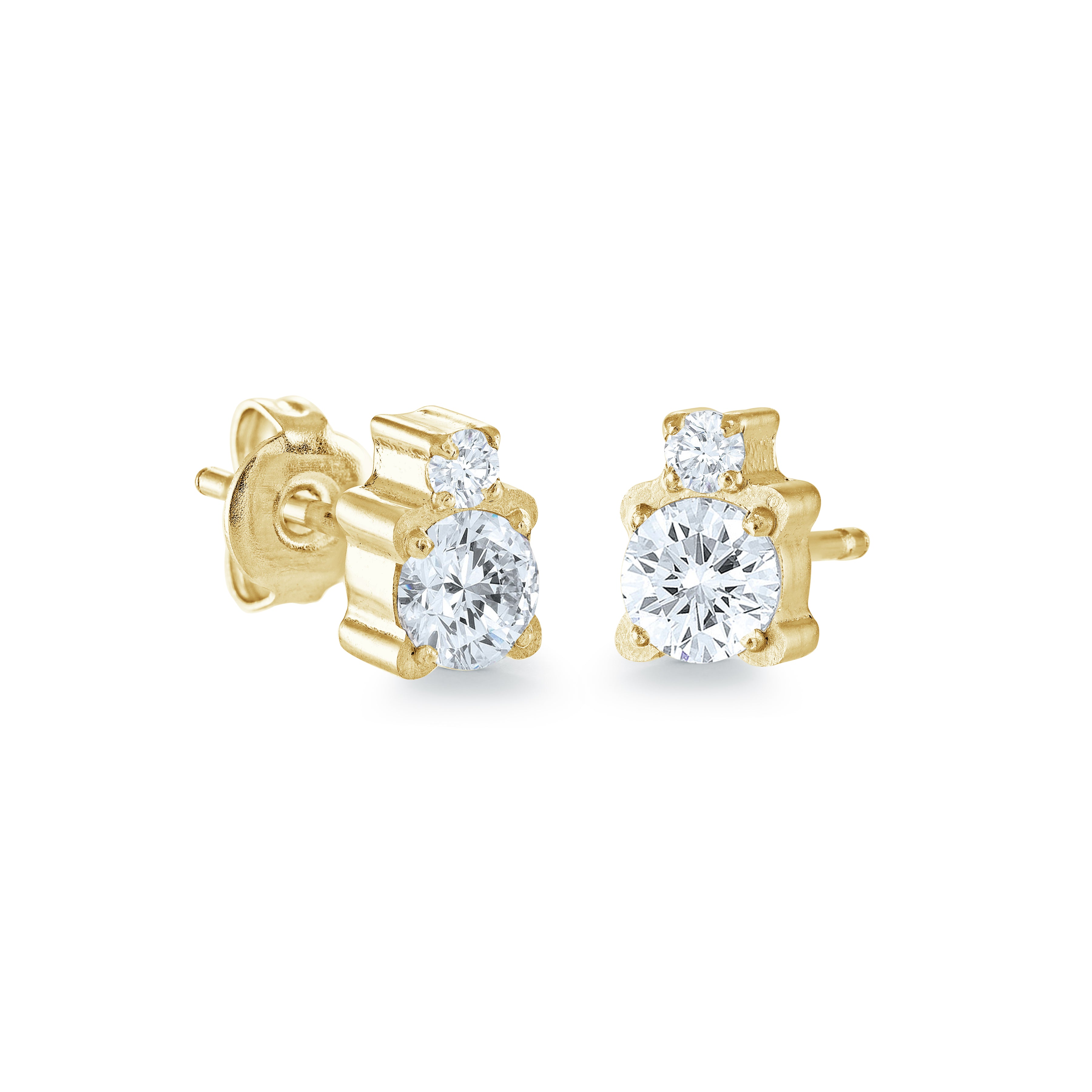 Double Cz Studs