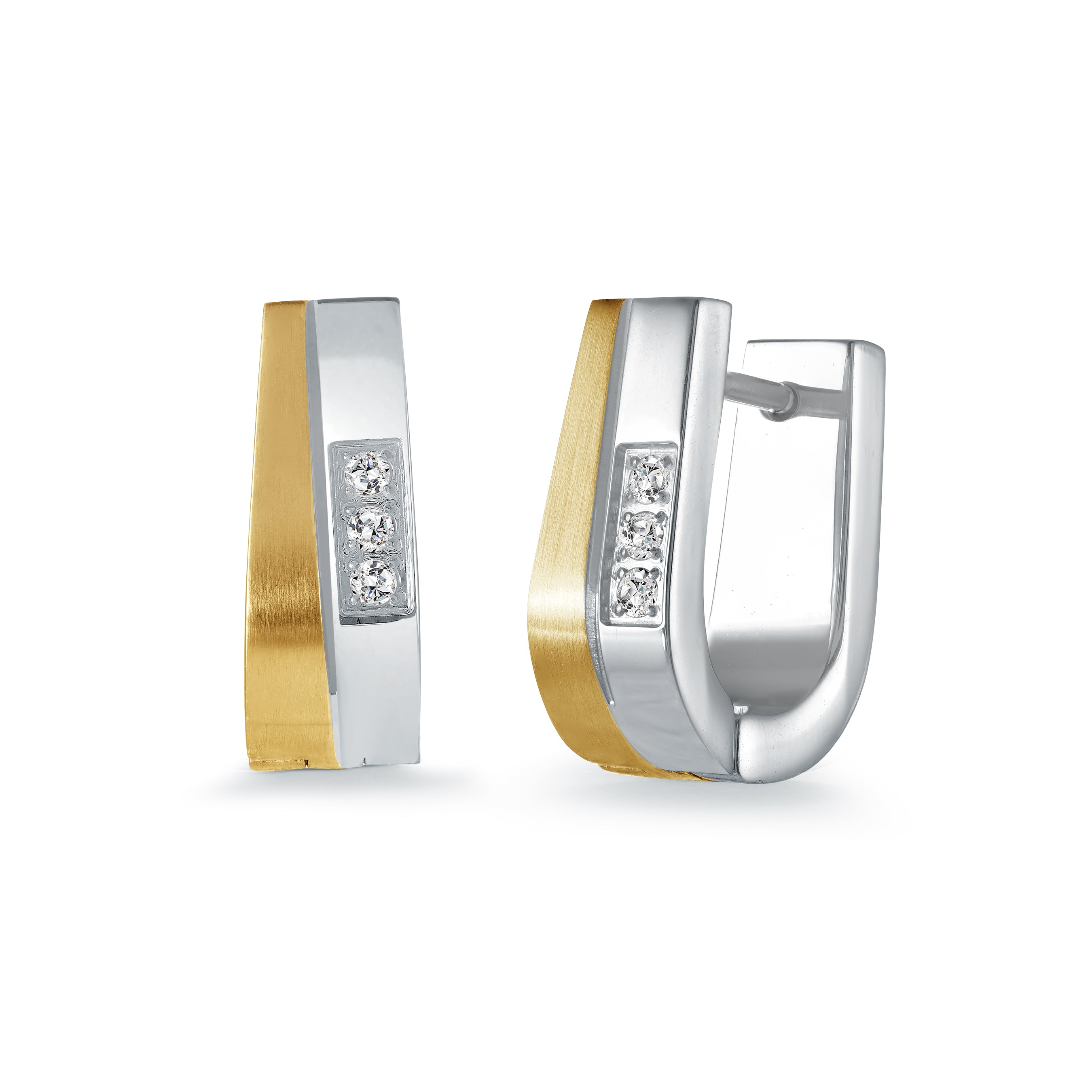 Infinity 2-Tone Earrings