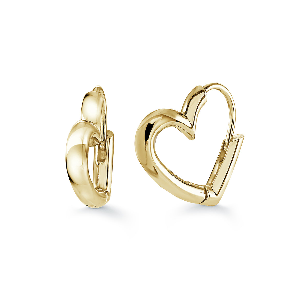 18mm Heart Hoops