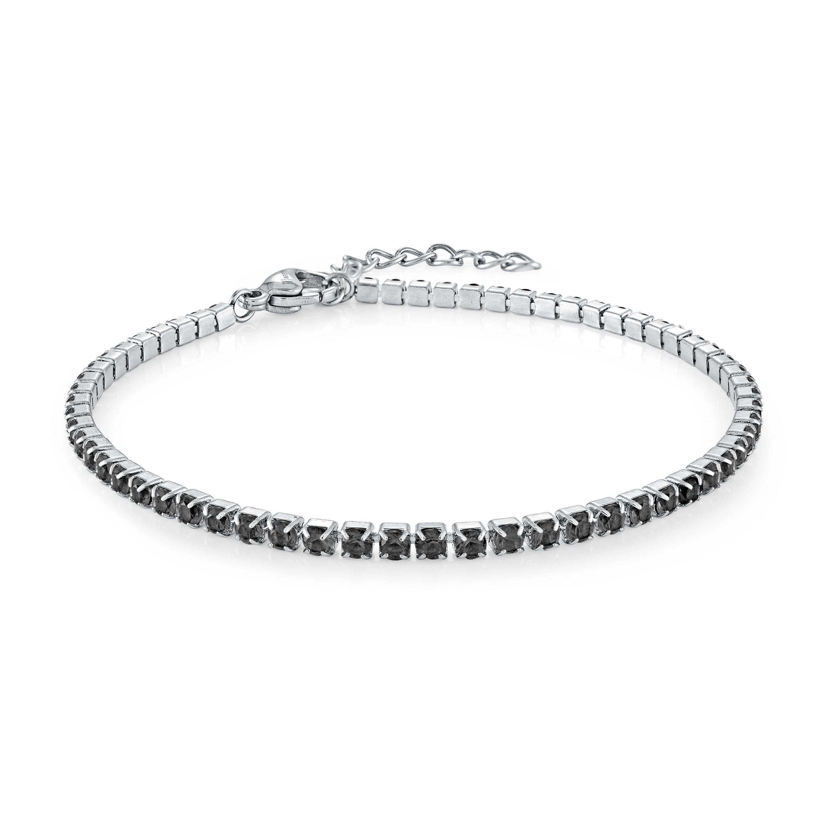 2mm Colored Cz Micro Anklet