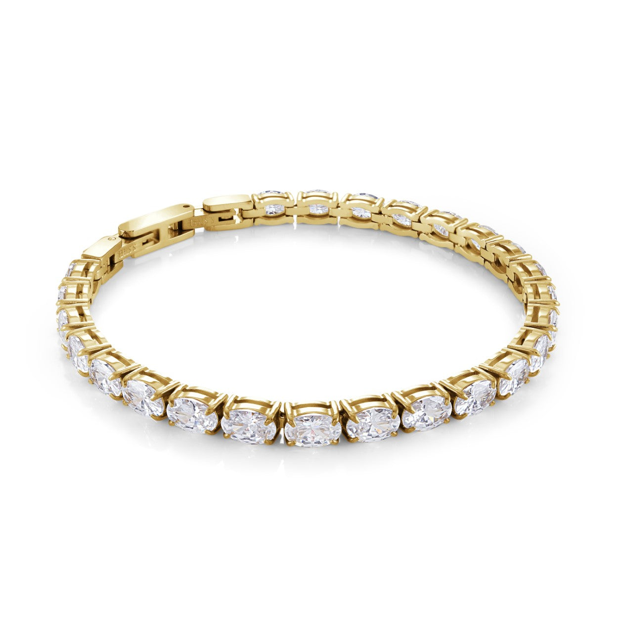 4mm Oval-Cz Tennis Bracelet