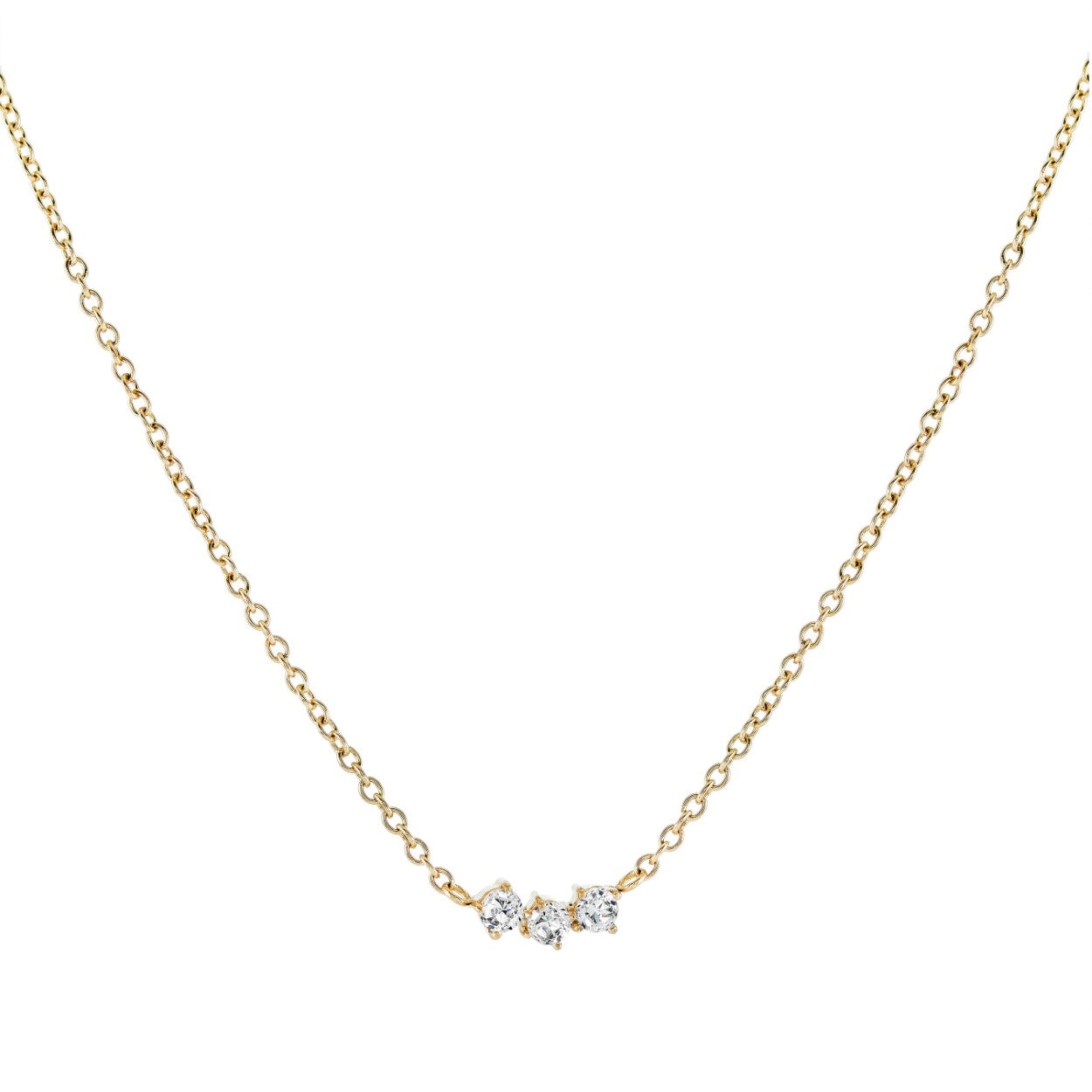 3 Cz Necklace