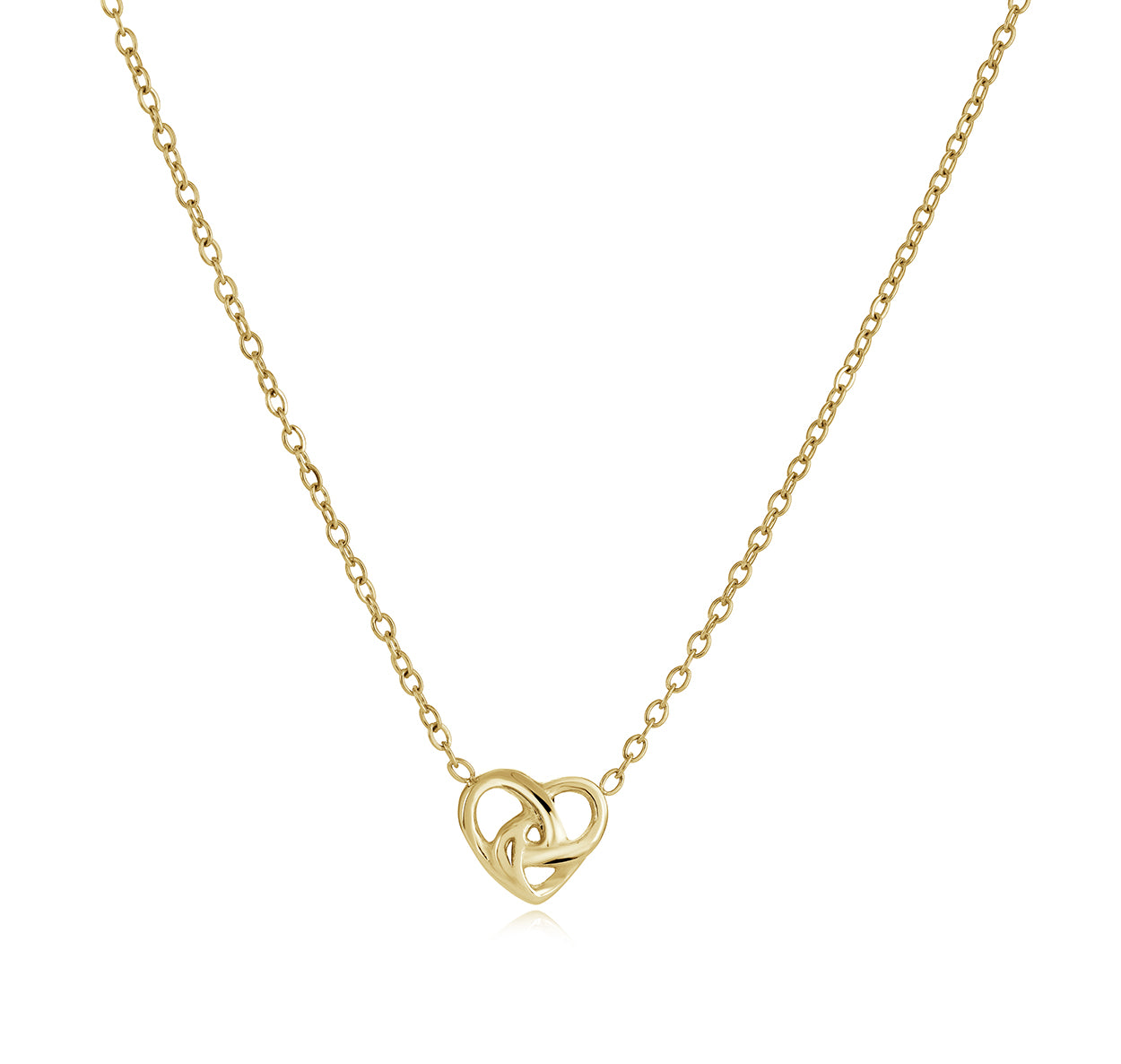 Mini Heart-Knot Necklace