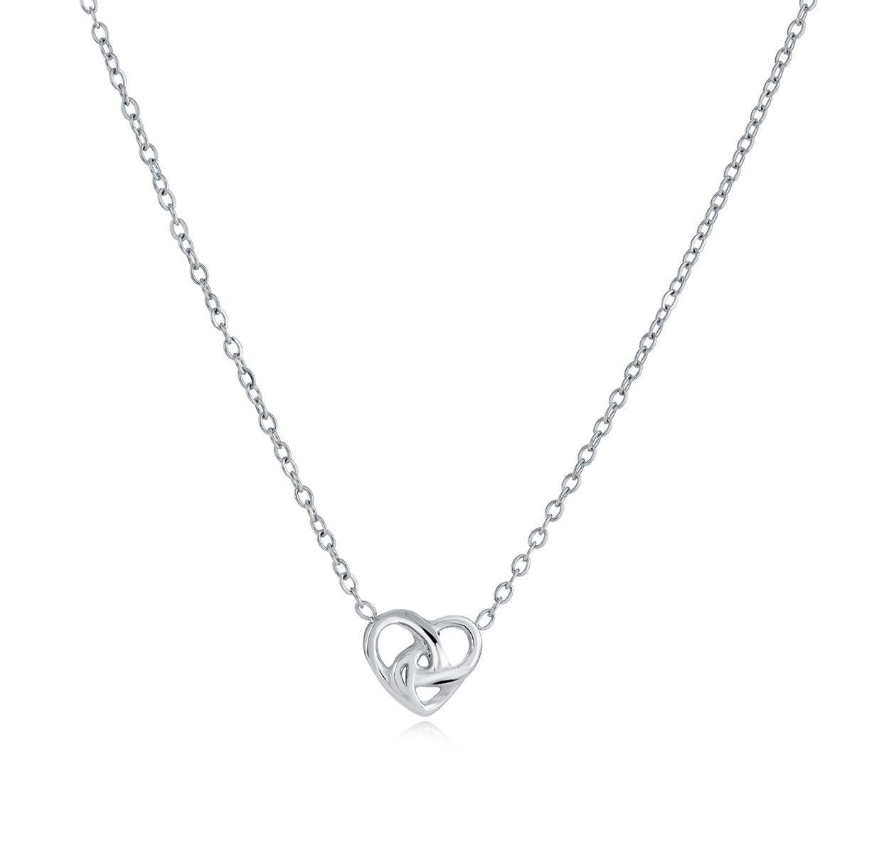 Mini Heart-Knot Necklace