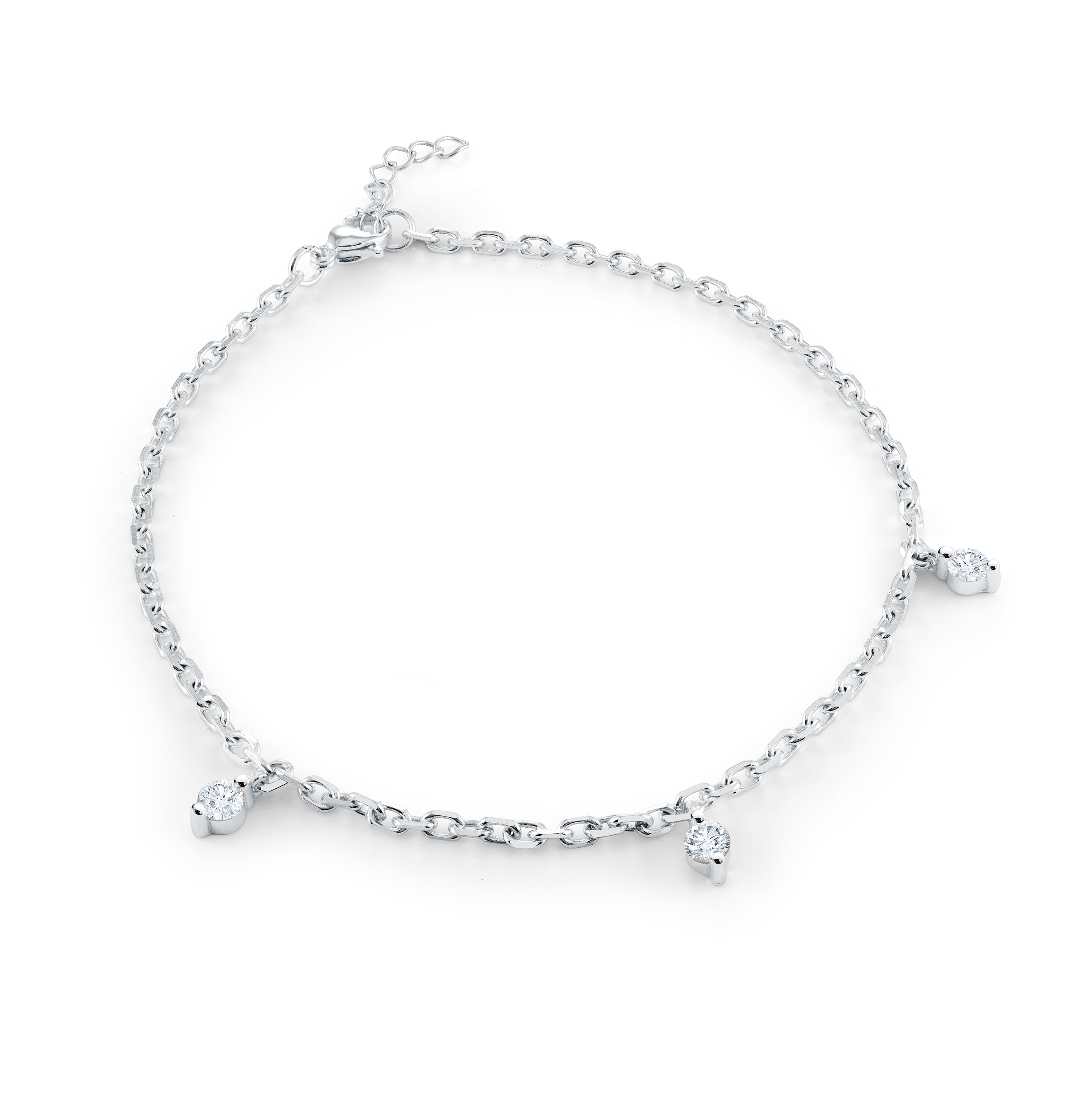 Royal Drop Cz Anklet