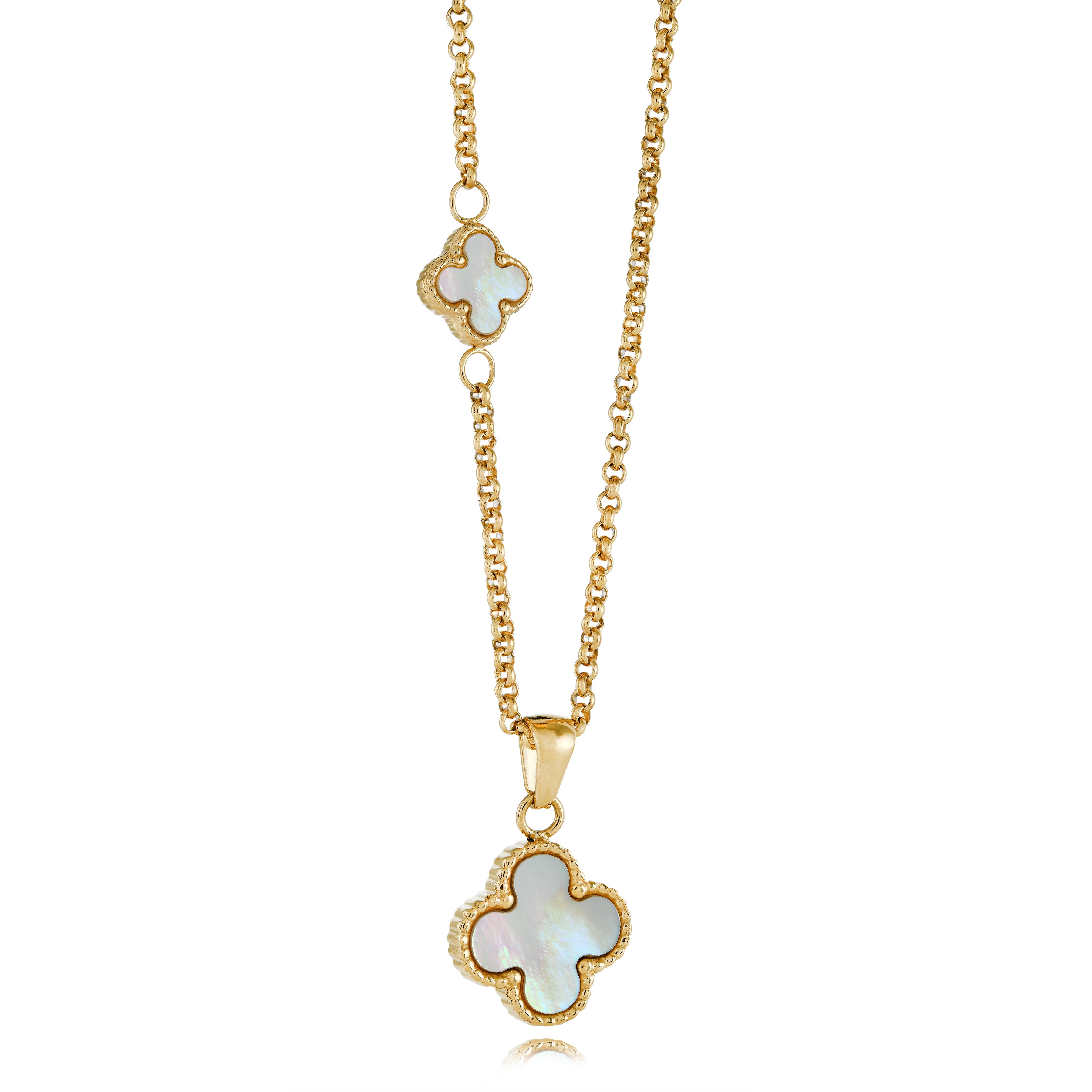 15mm Reversible Lucky-Clover Necklace