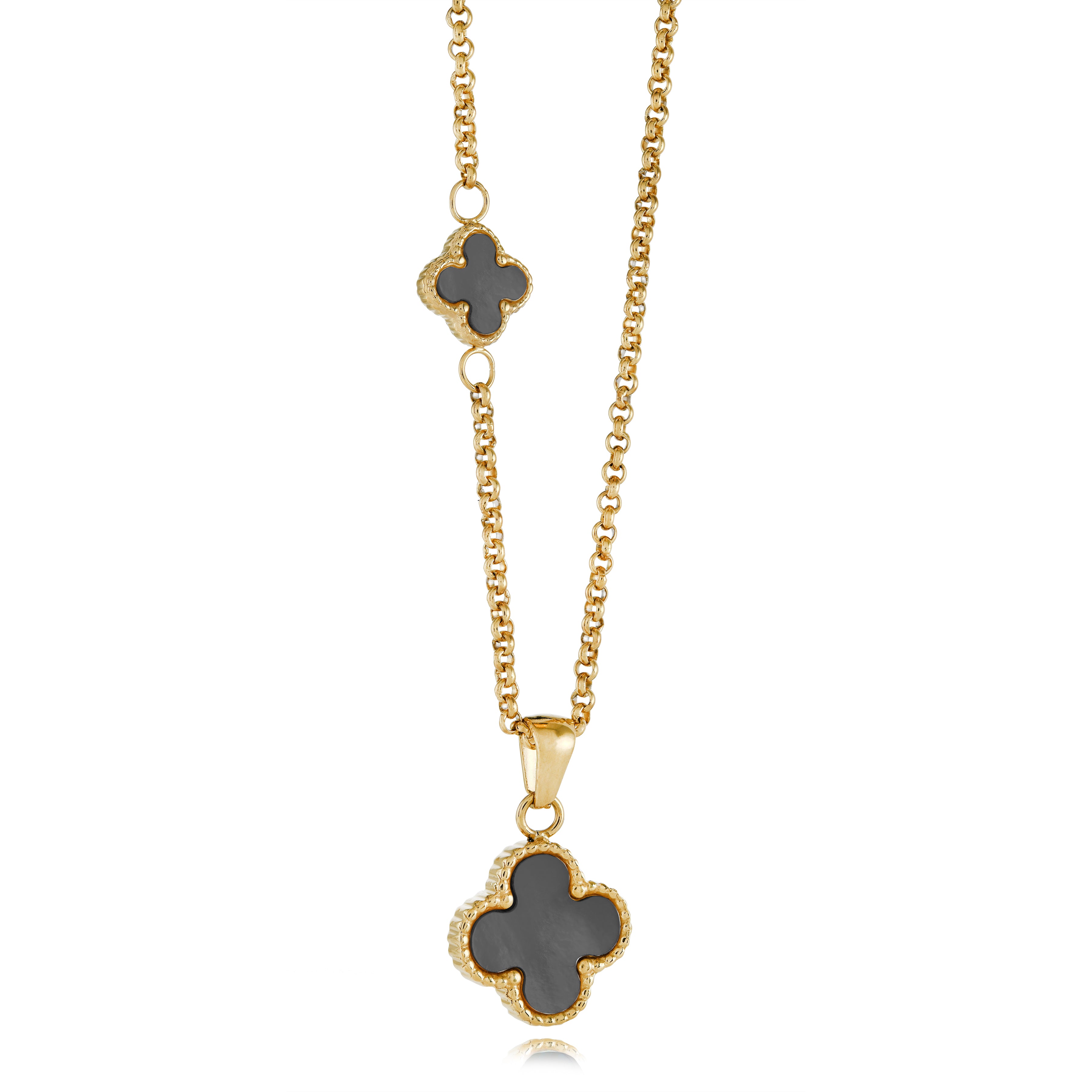 15mm Reversible Lucky-Clover Necklace