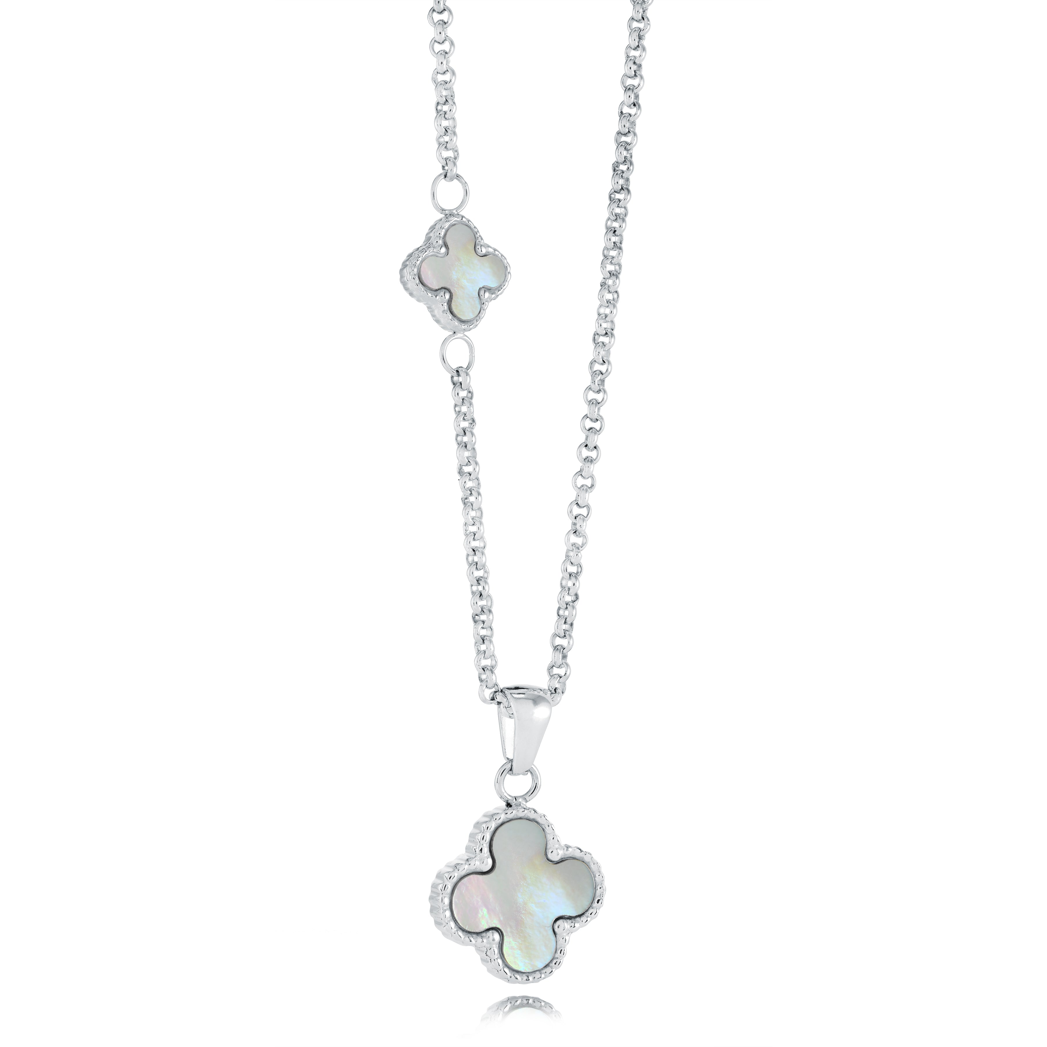 15mm Reversible Lucky-Clover Necklace