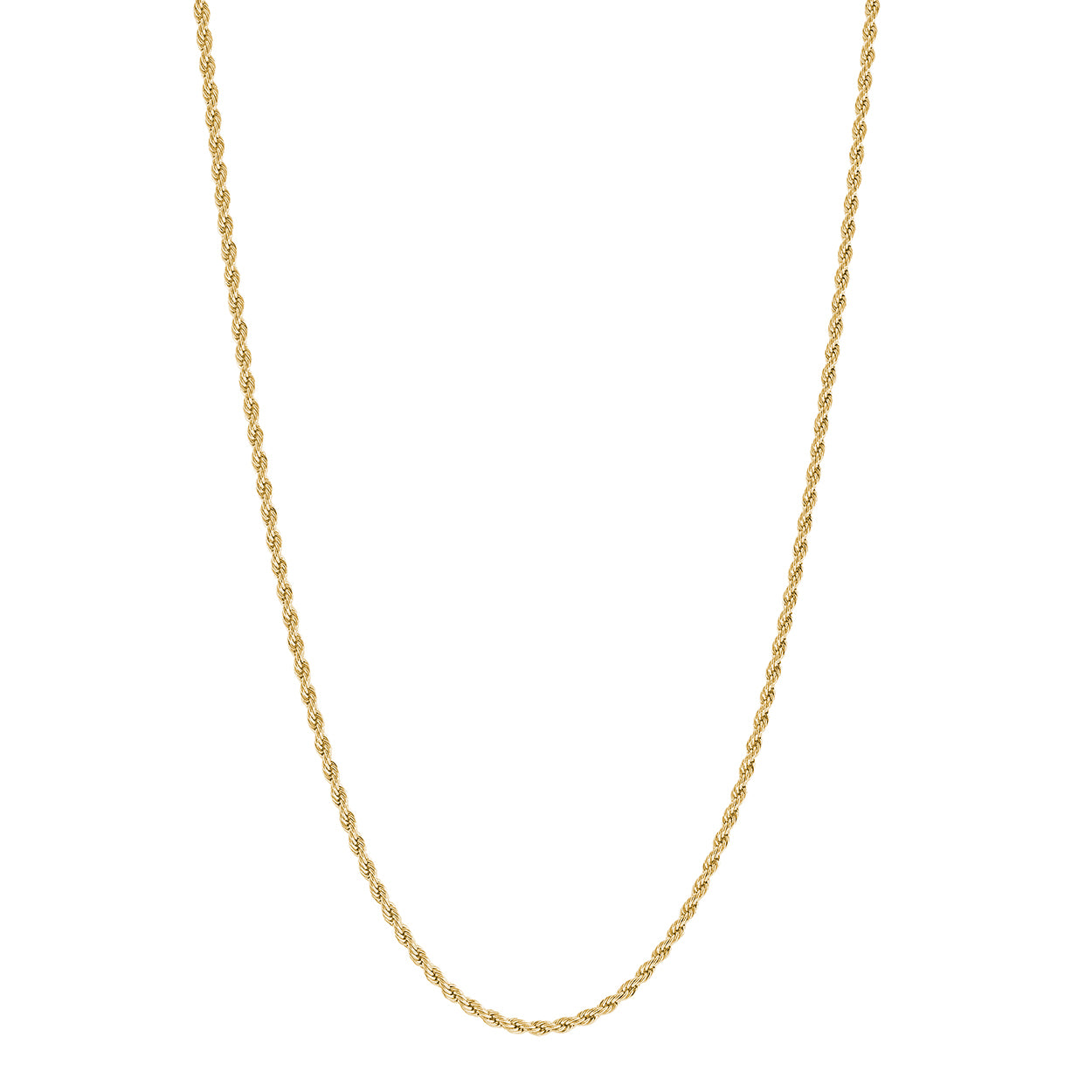 2mm Rope Link Chain Necklace