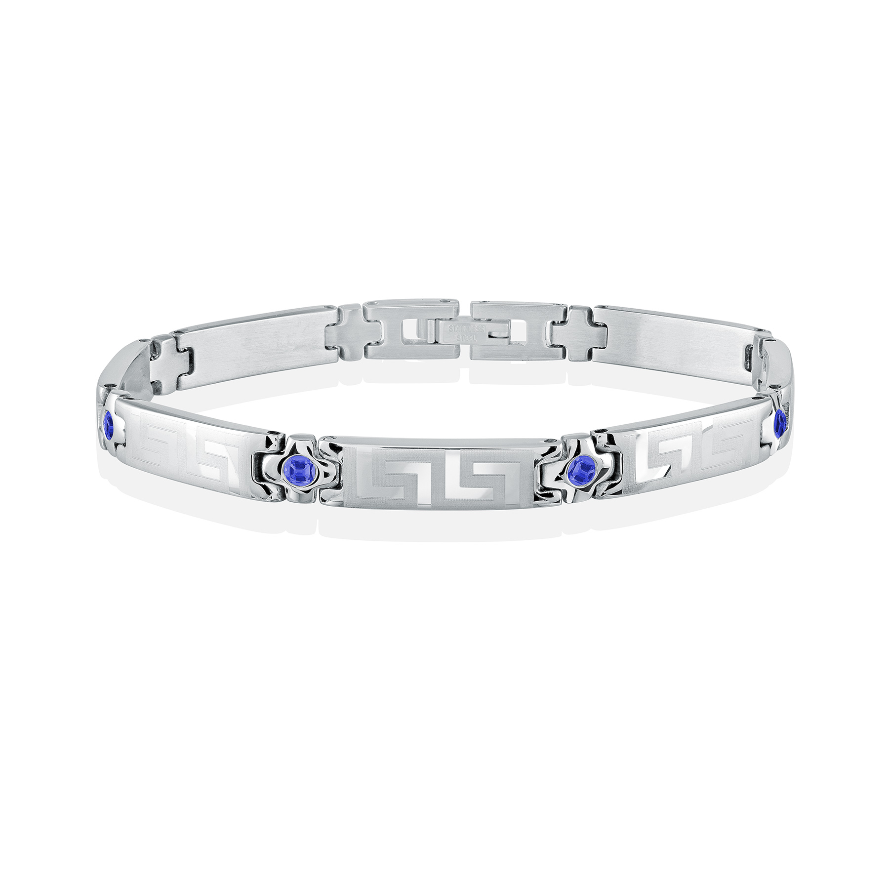 Greek Key Cz Bracelet