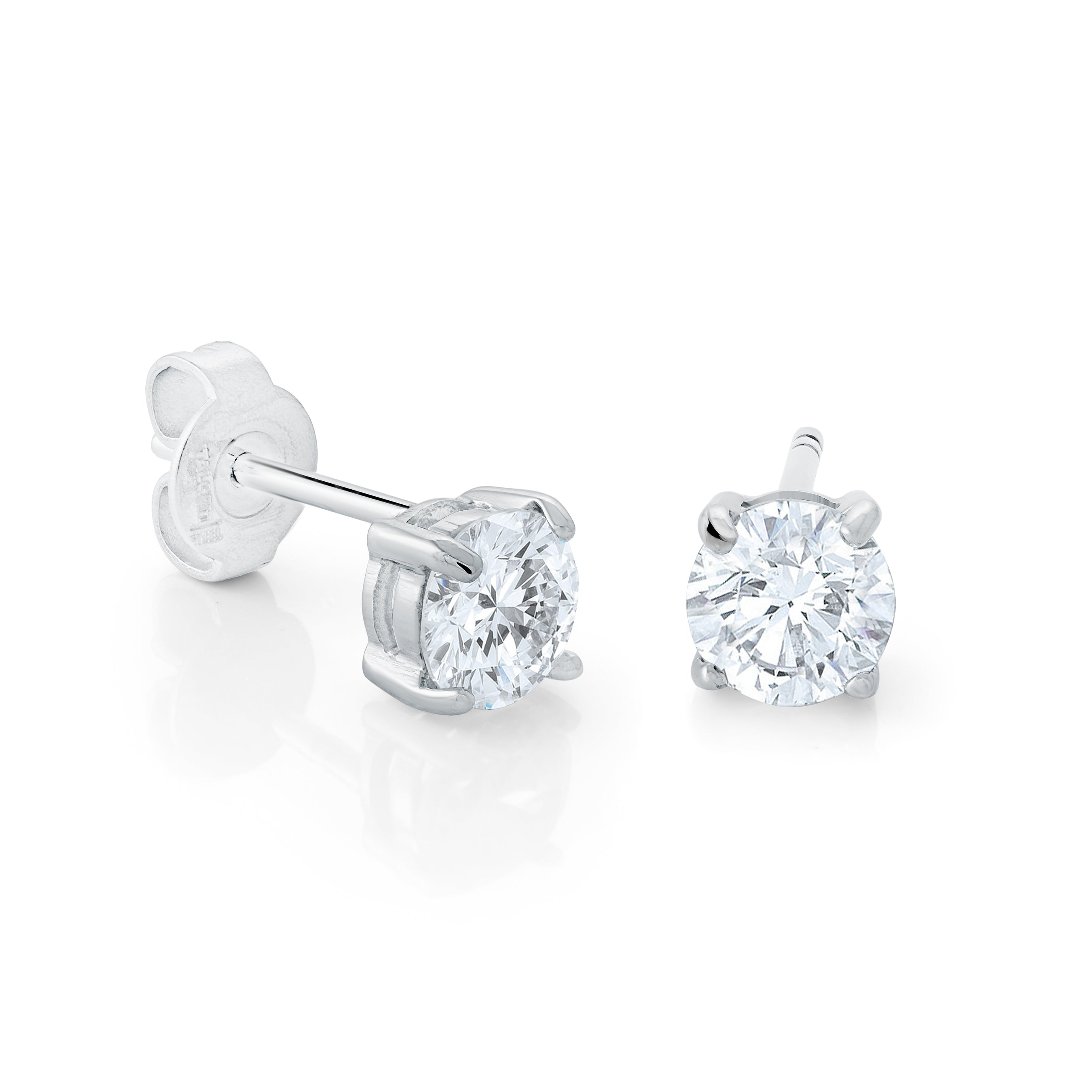 Classic Cz Stud Earrings