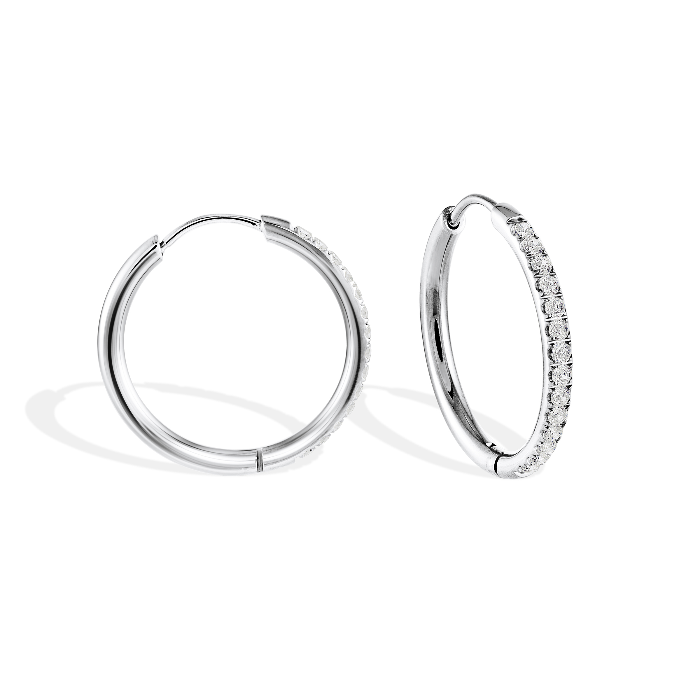 22mm Cz Huggie Earrings