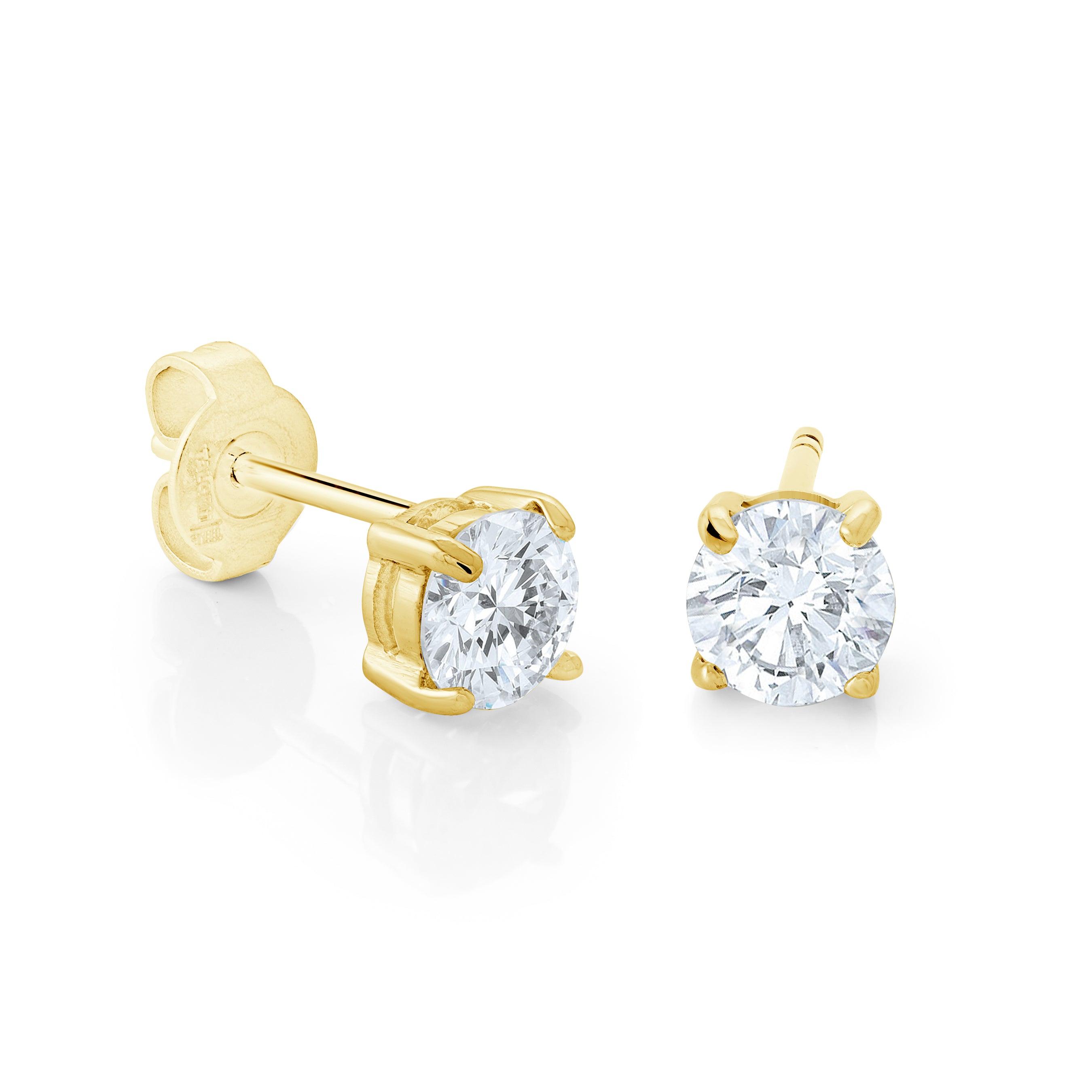 Classic Cz Stud Earrings