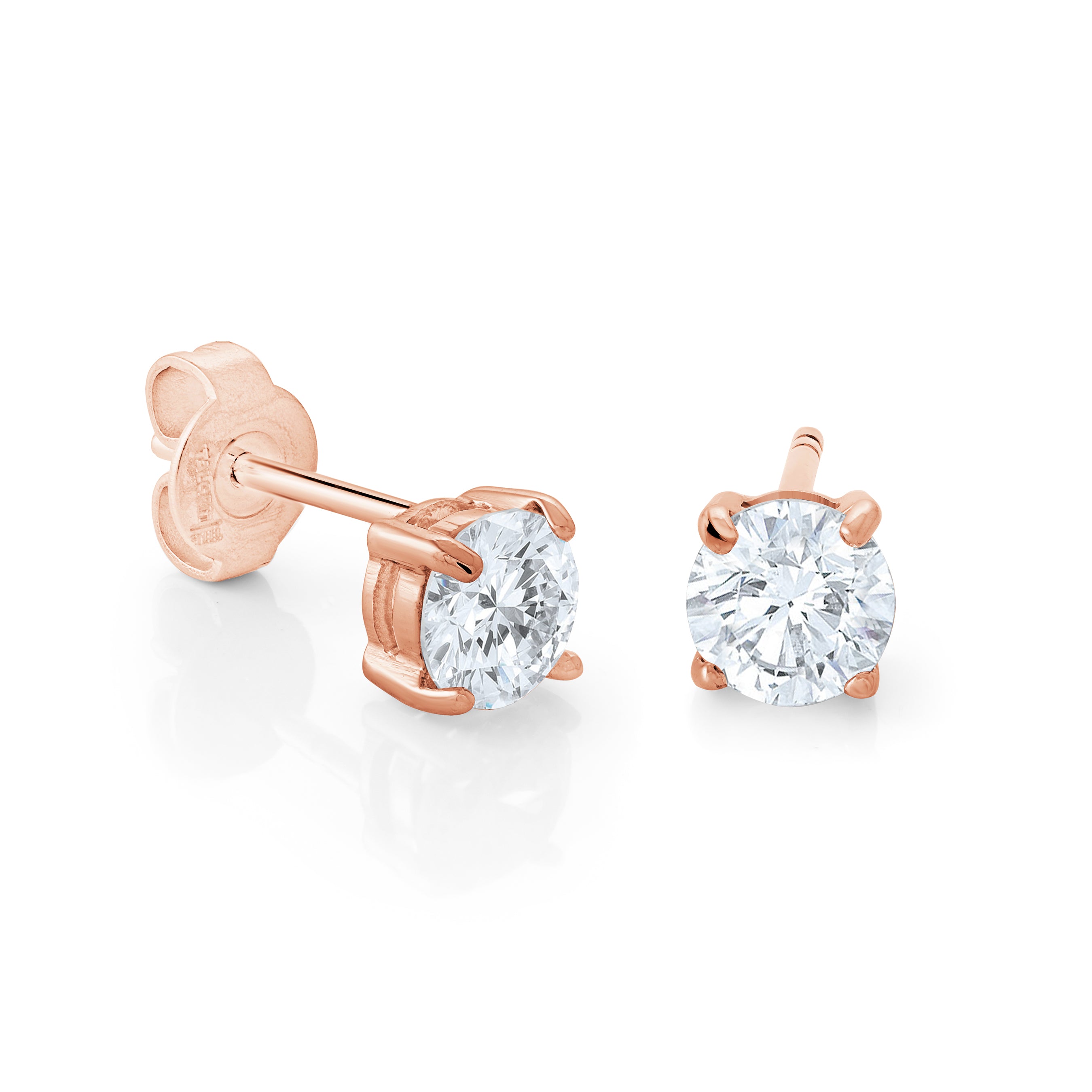 Classic Cz Stud Earrings