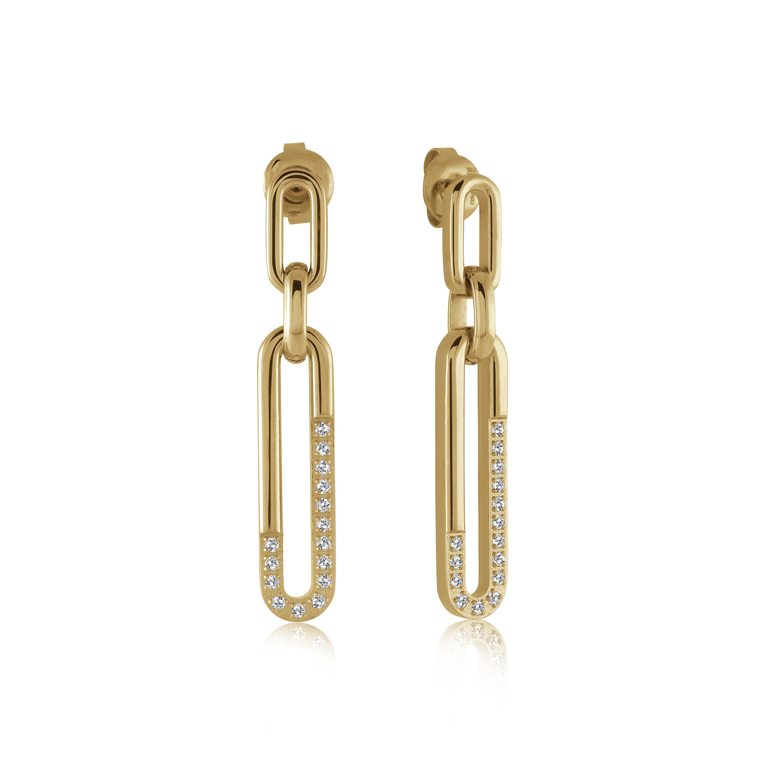 Veloria Elongated Cz Dangle Earrings