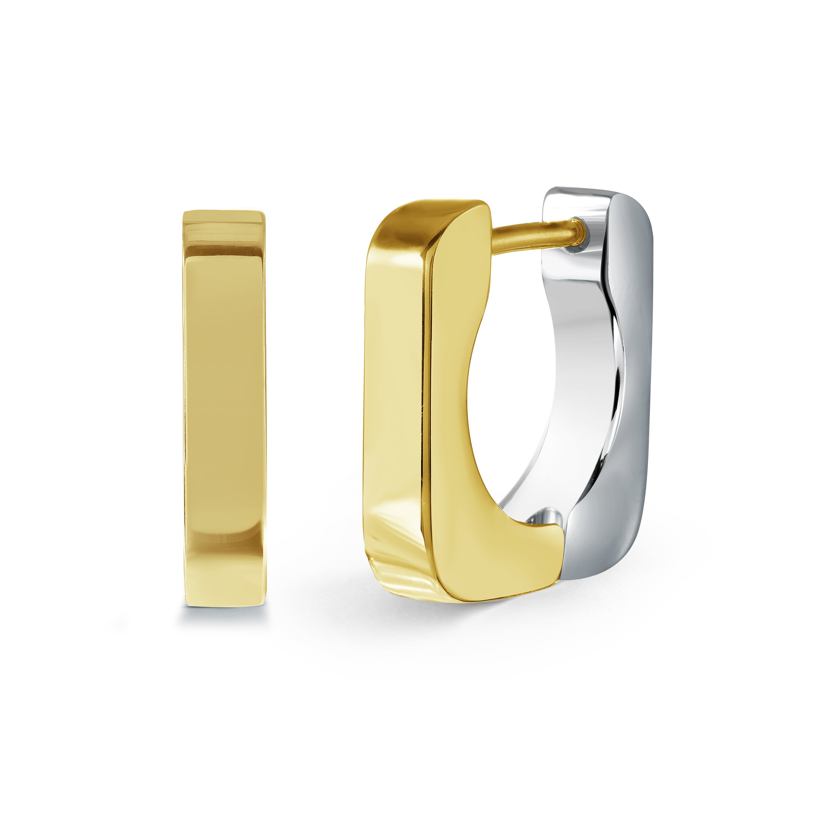Square 2-Tone Hoops