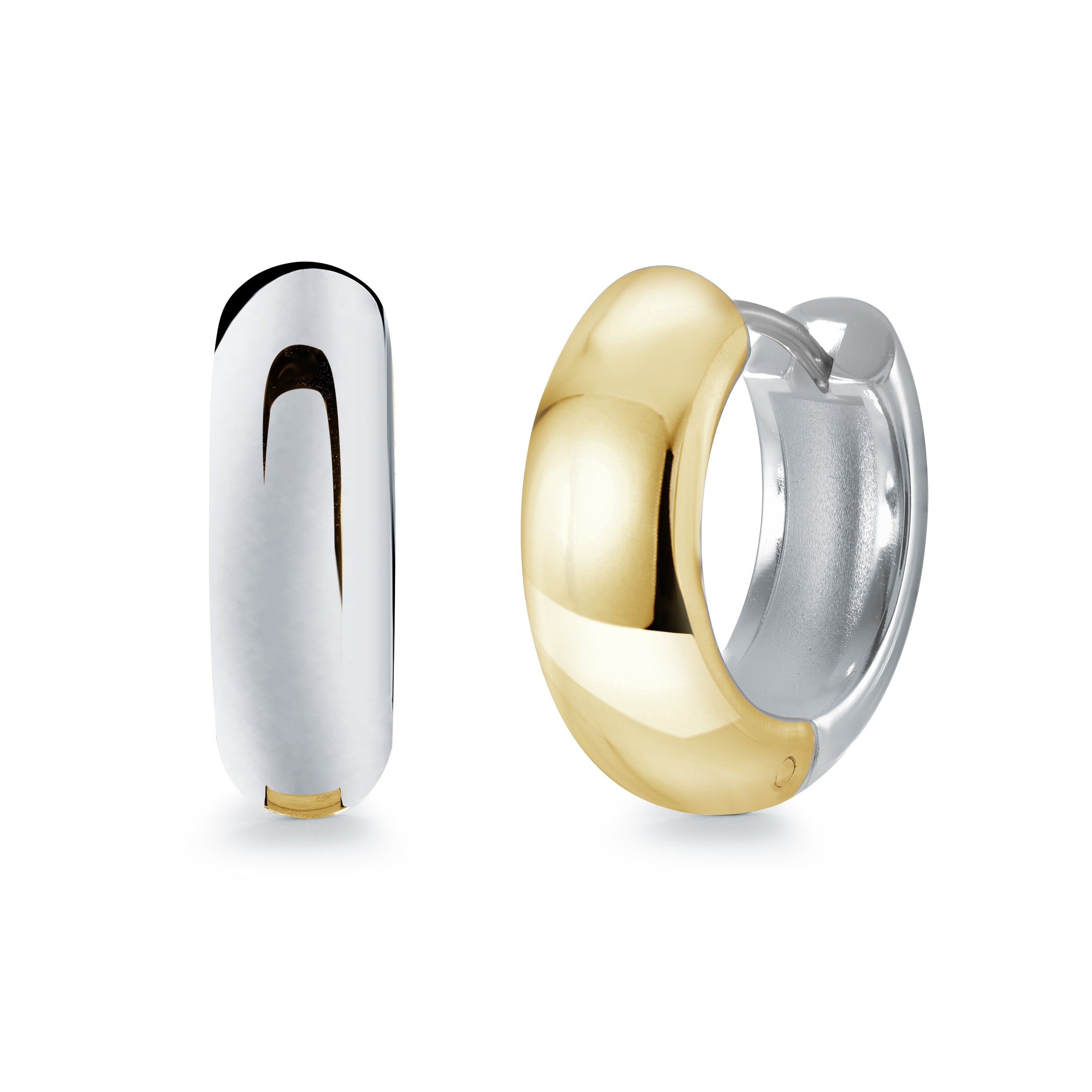 Bold 2-Tone Hoops