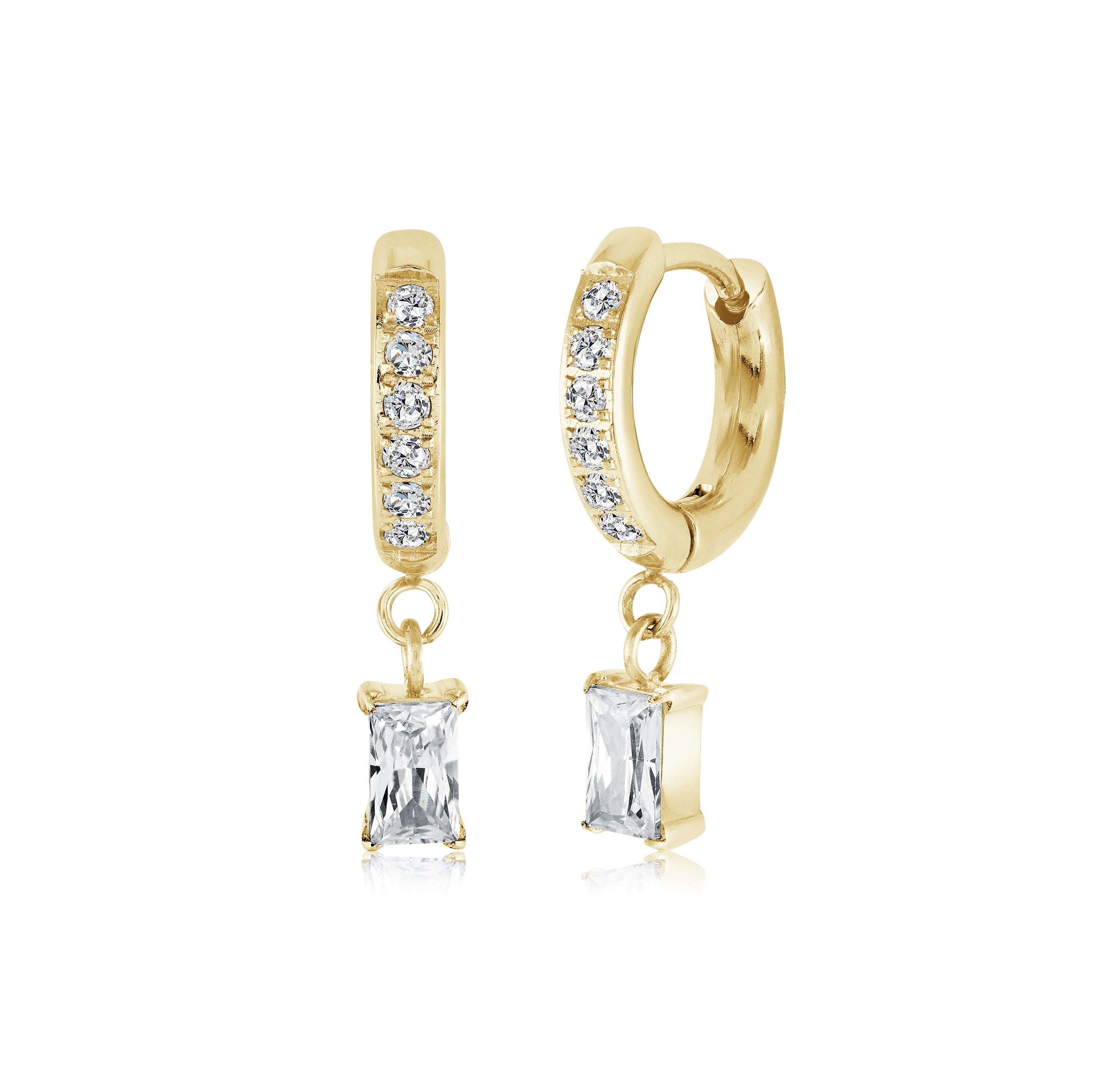 3mm Emerald Cz Dangles