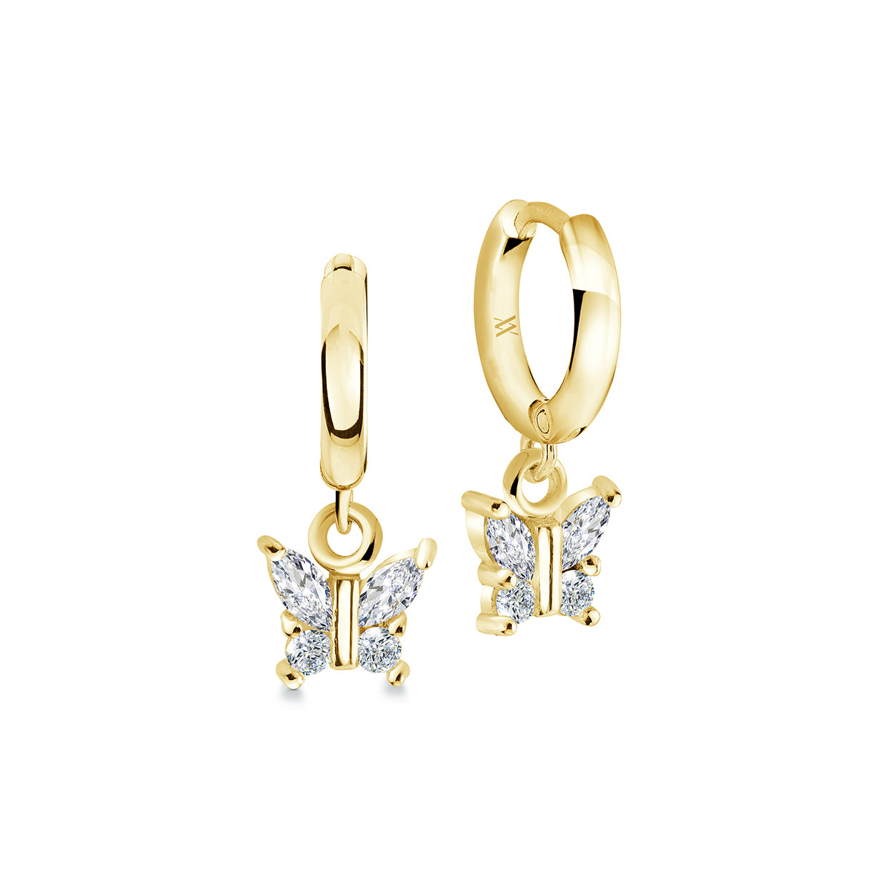Mini Butterfly Dangle Earrings
