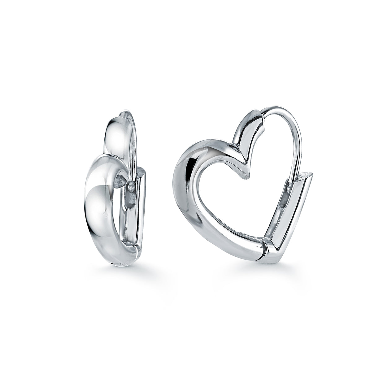 18mm Heart Hoops