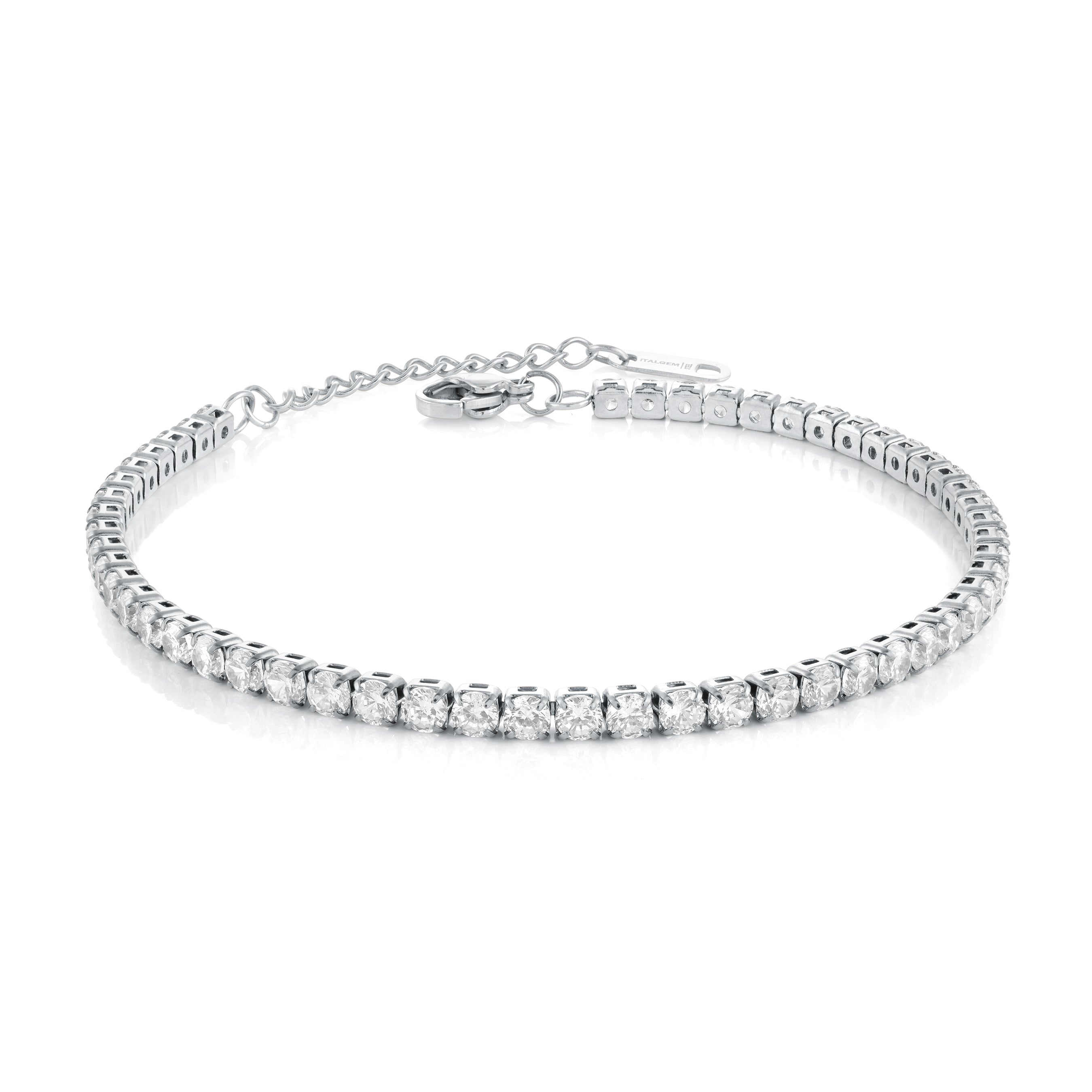 3mm Cz Tennis 4 Prong Bracelet