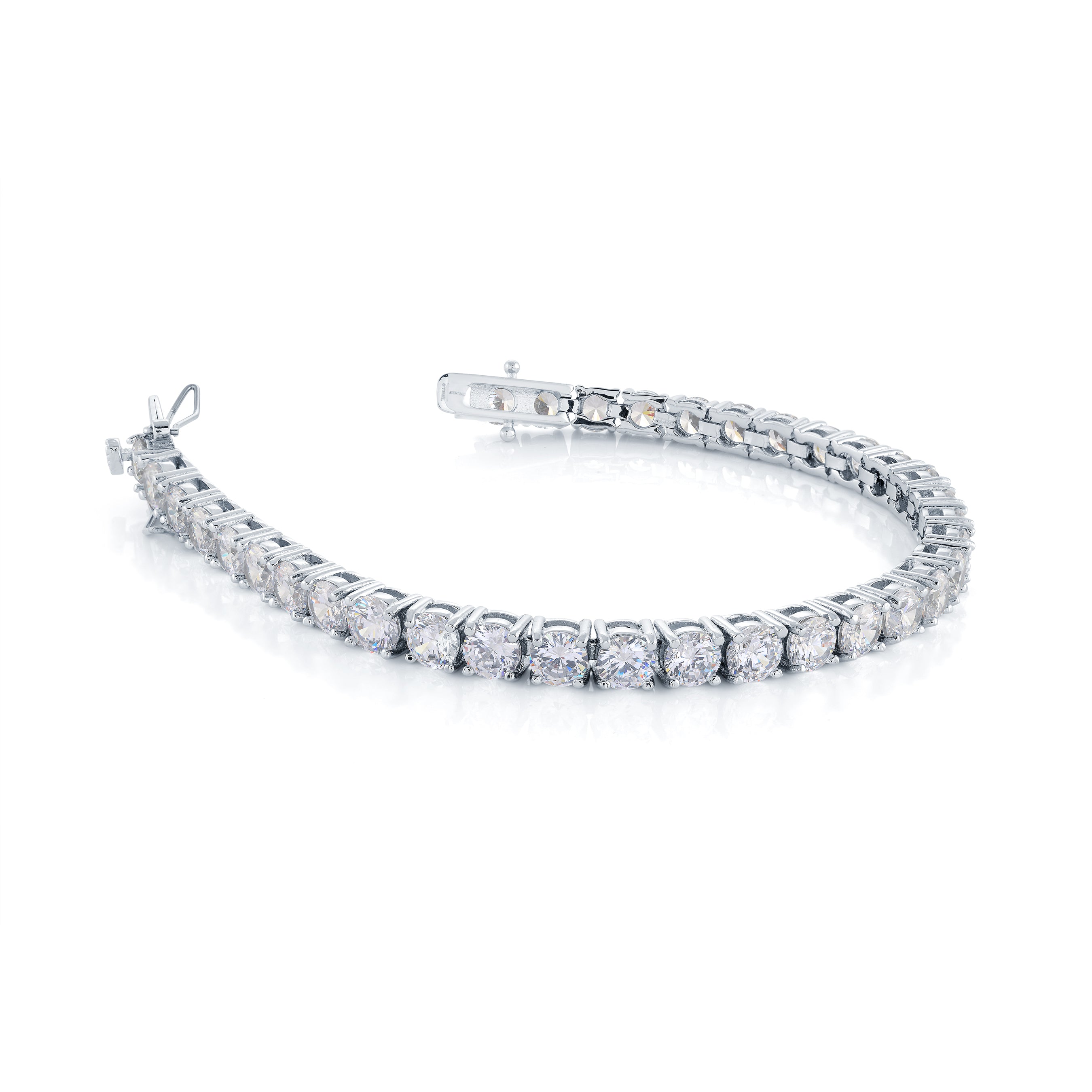 4 Pronged Cz Tennis Bracelet