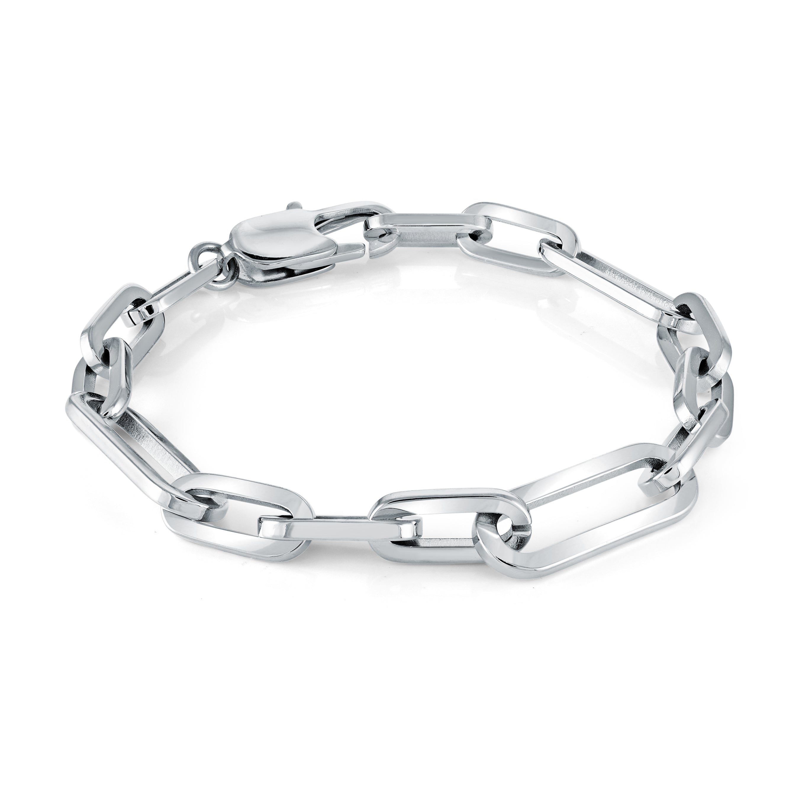 7mm Oval Double Link Surface Bracelet