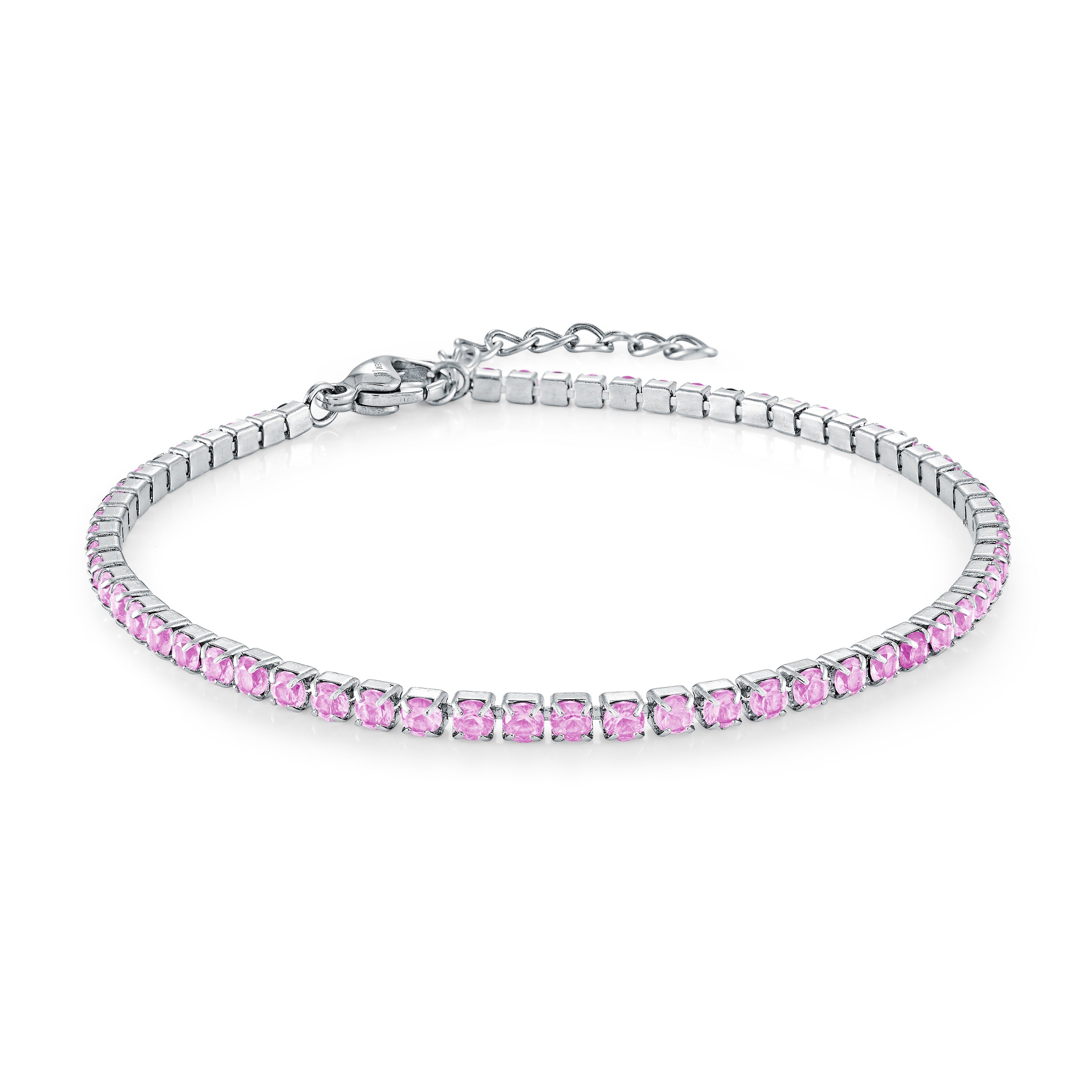 2mm Colored Cz Micro Bracelet