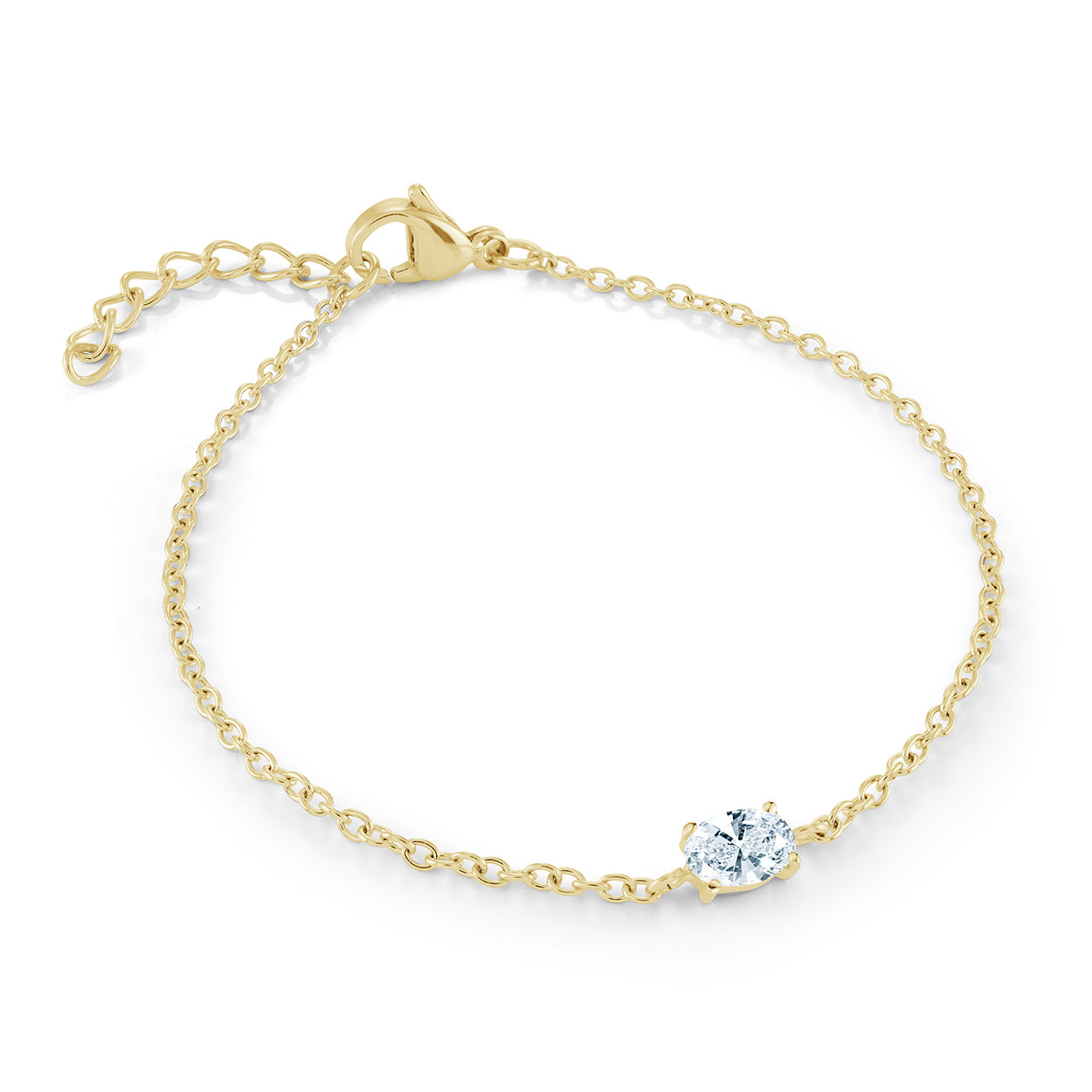 4mm Oval Cz Bracelet