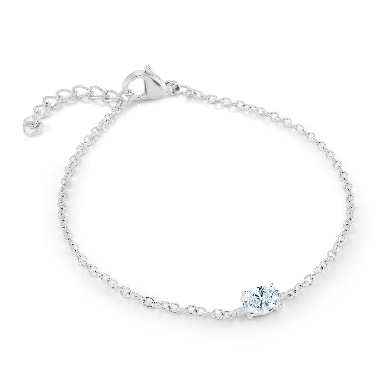 4mm Oval Cz Bracelet