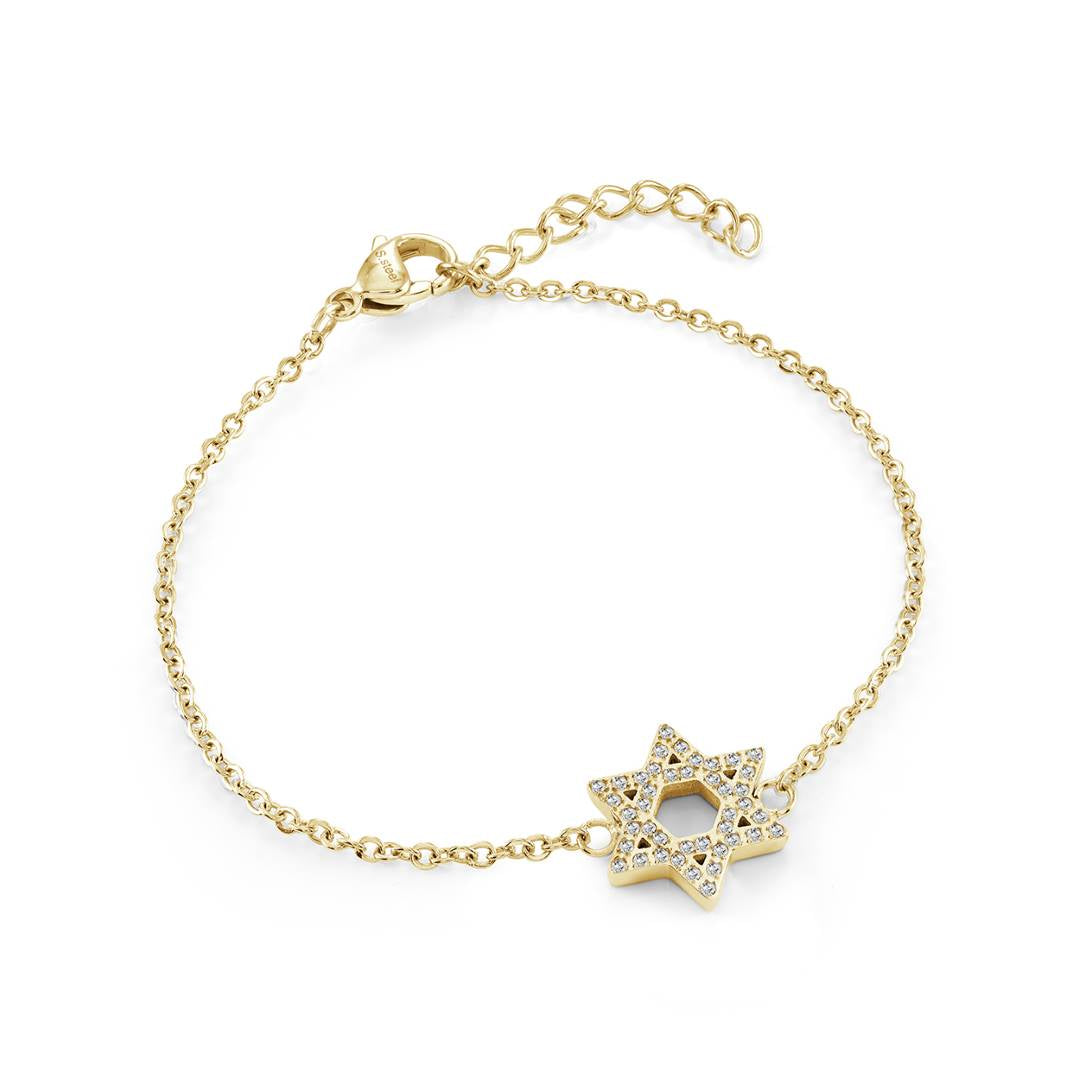 Cz Star-of-David Bracelet