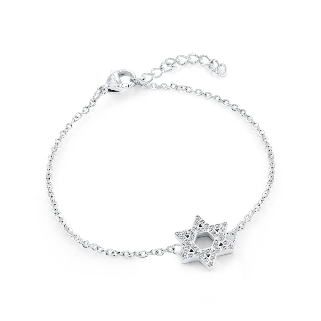Cz Star-of-David Bracelet