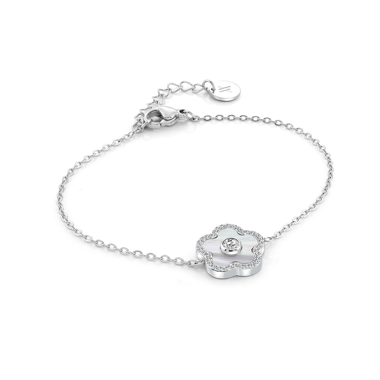 Mother of Pearl Lucky-Clover Bracelet