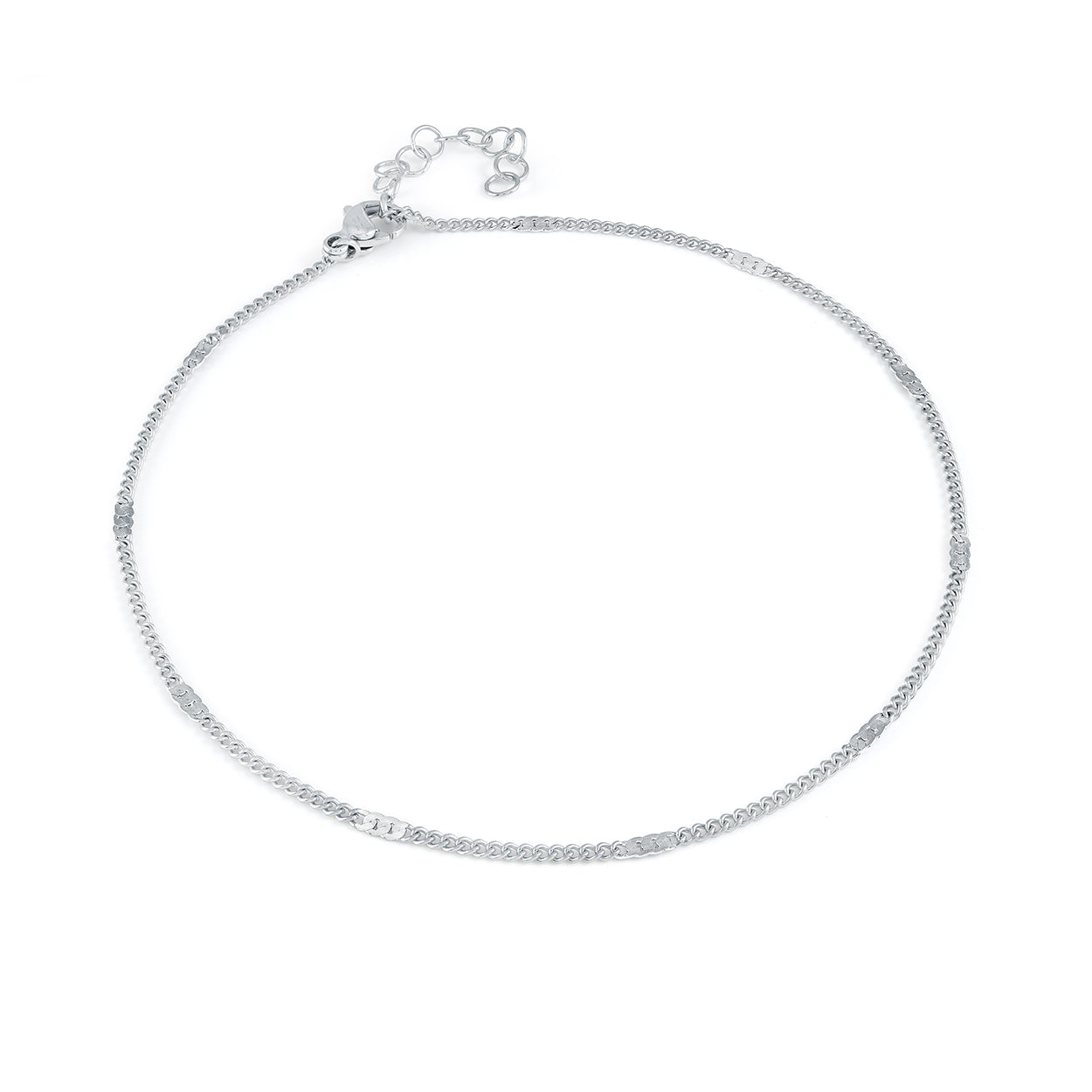 2.3mm Curb-Motif Anklet