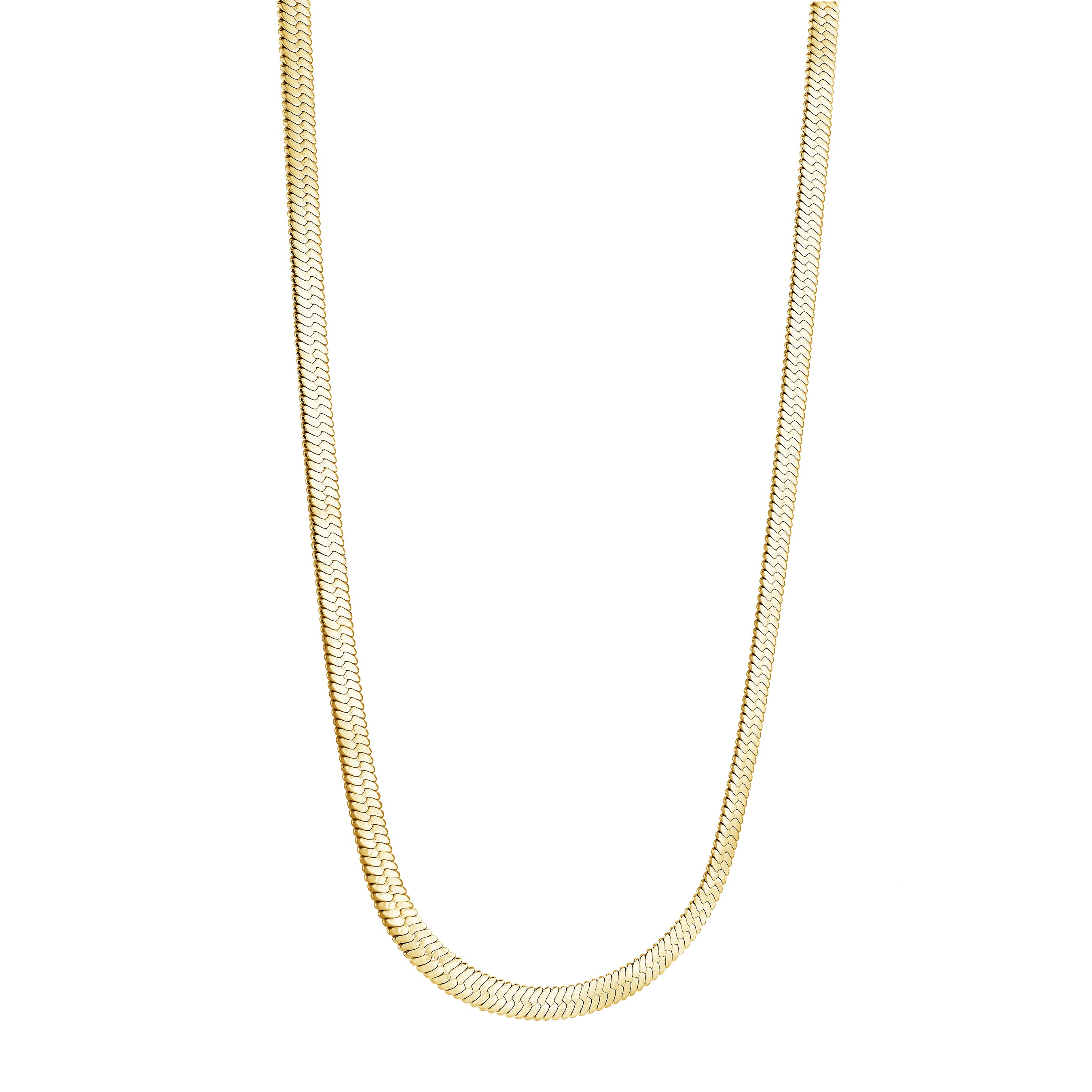 4mm Herringbone Chain Necklace