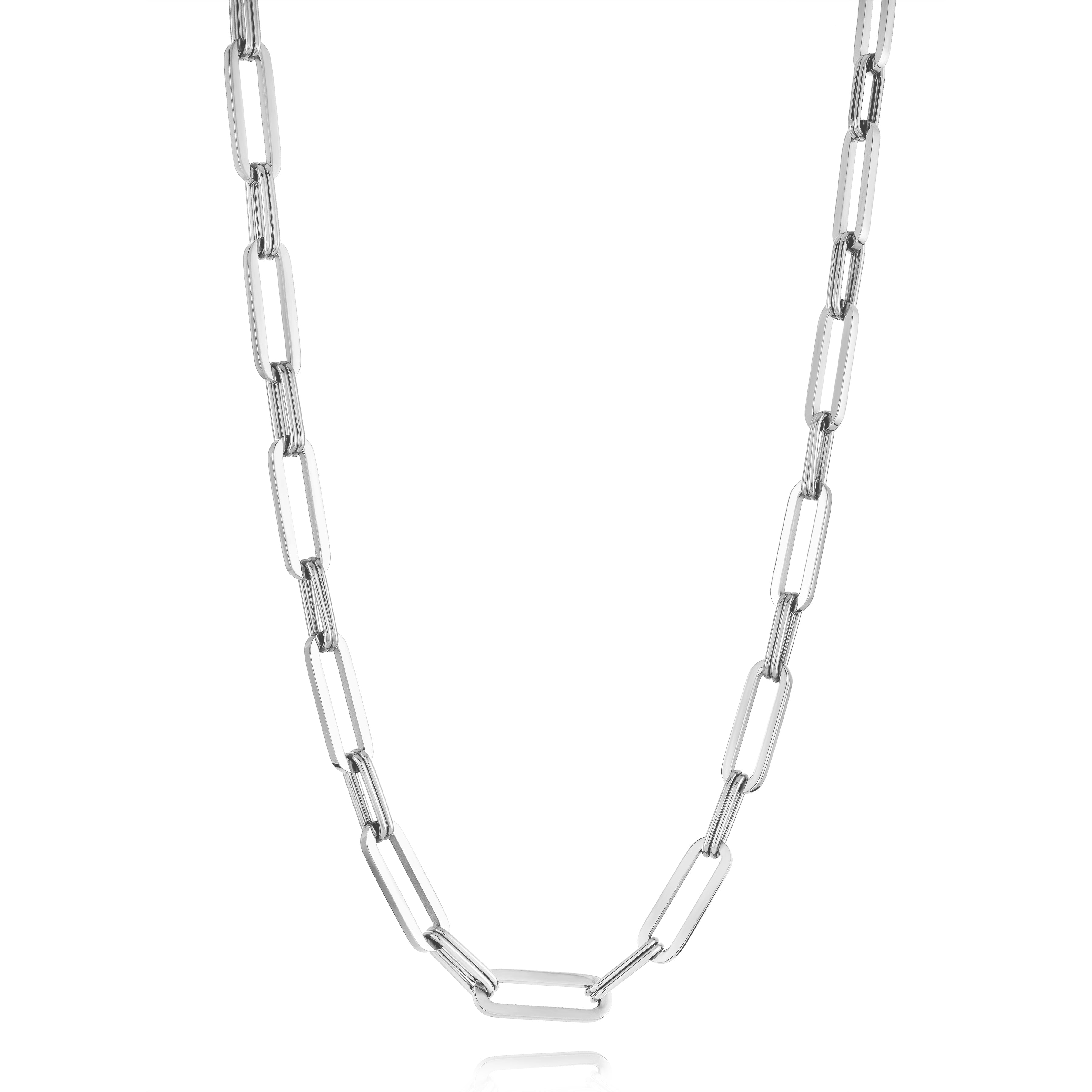 Elongated Link Chain Necklace