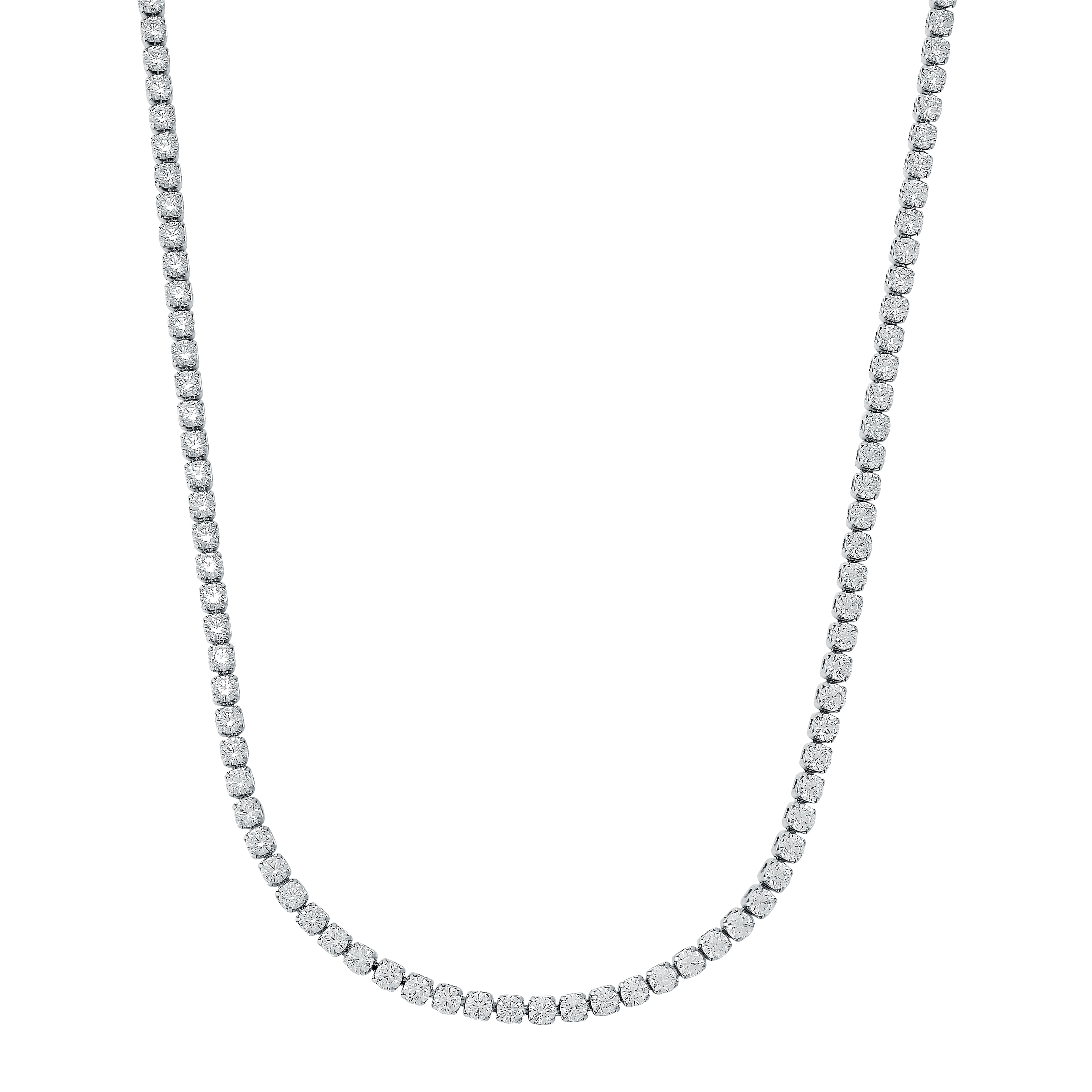 2mm Cz Tennis Necklace