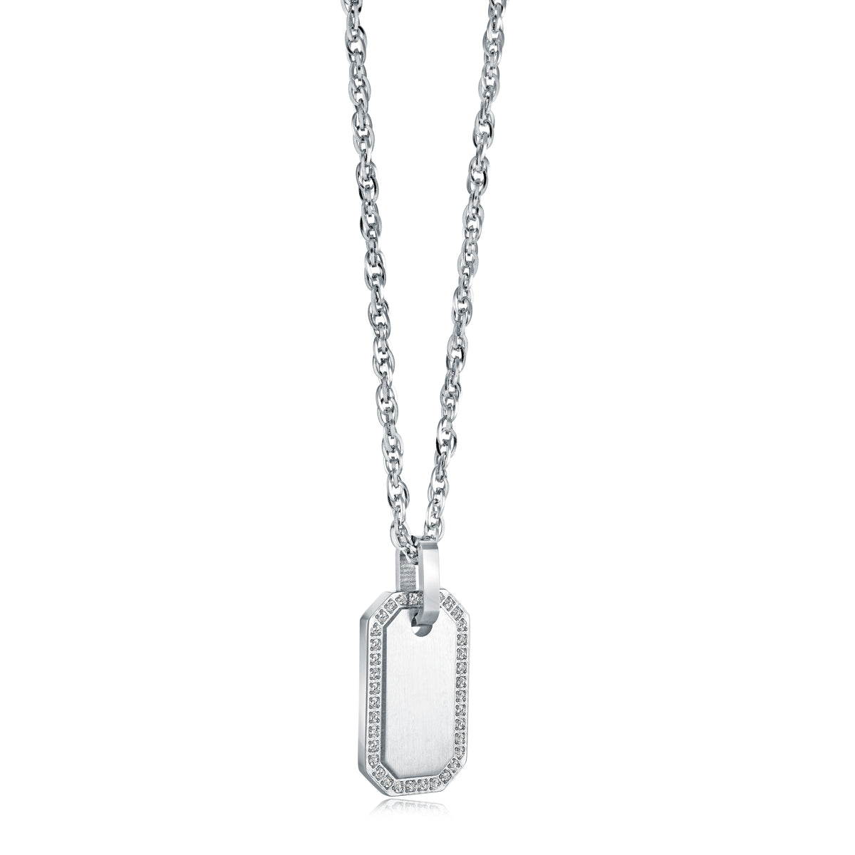 Octagonal Dogtag Necklace