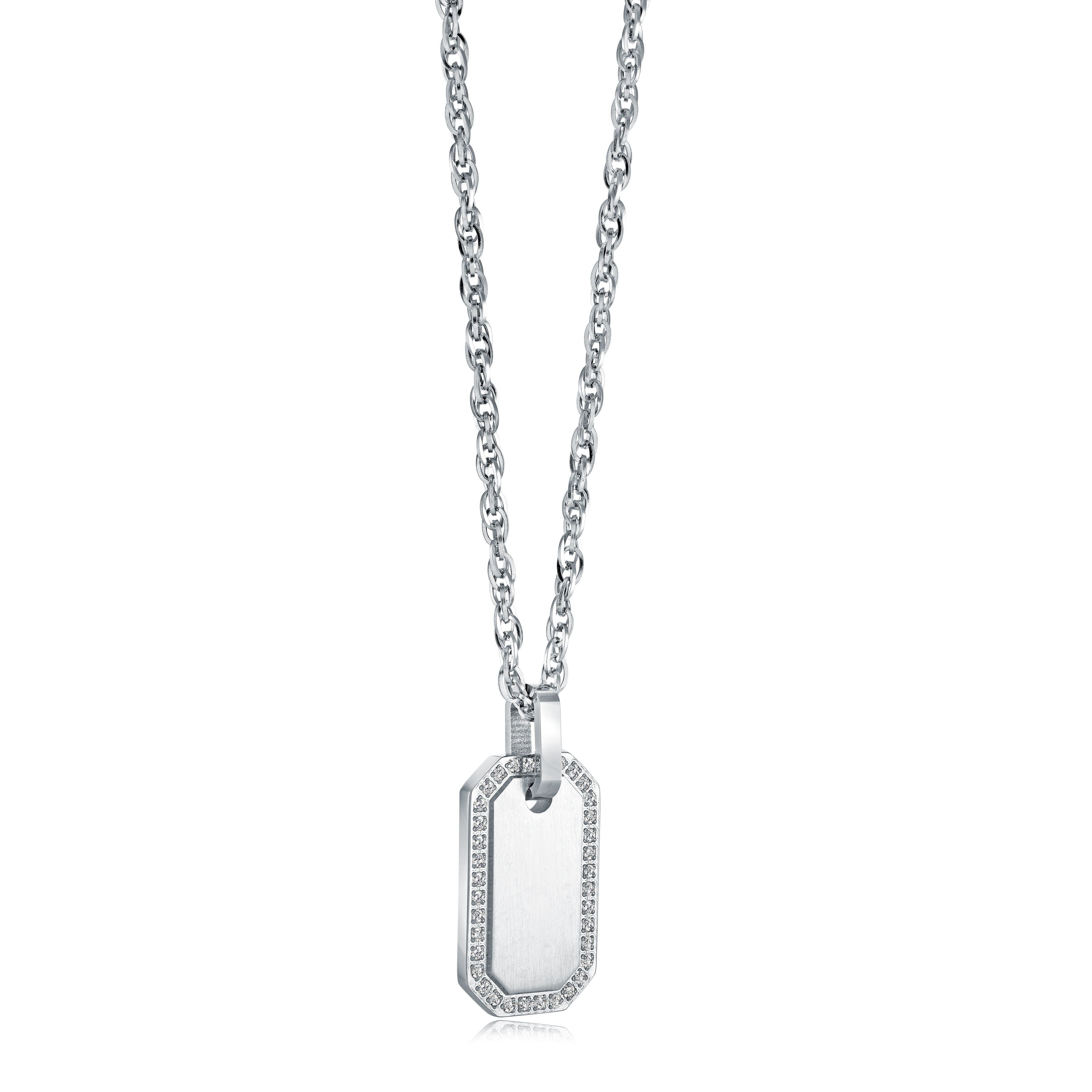 Octagonal Dogtag Necklace