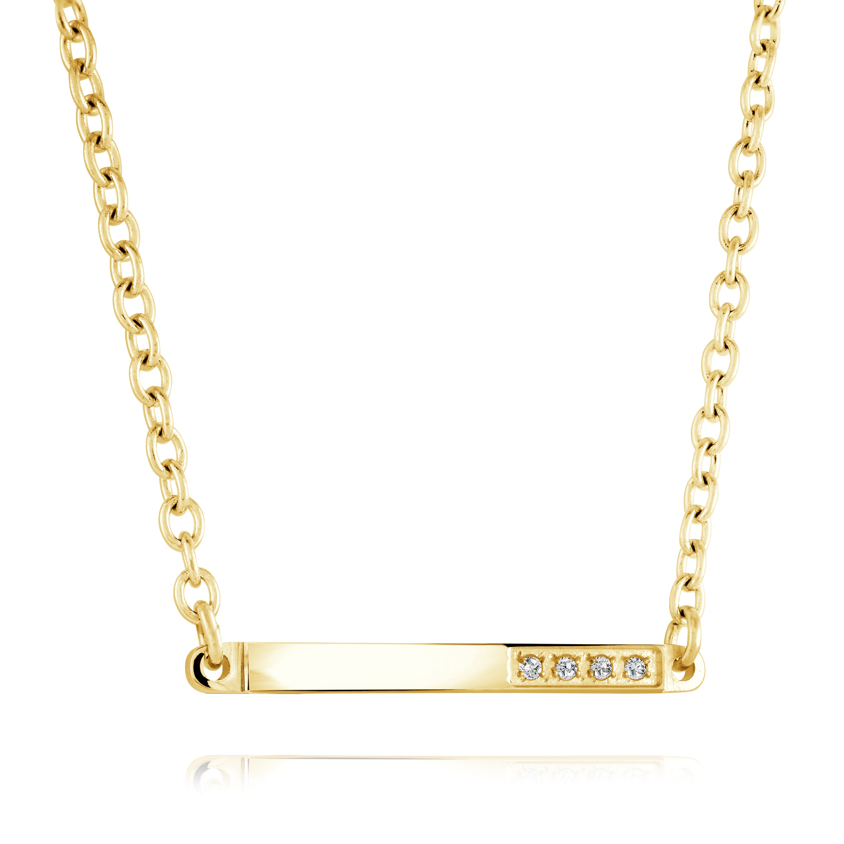 Cz Bar Necklace