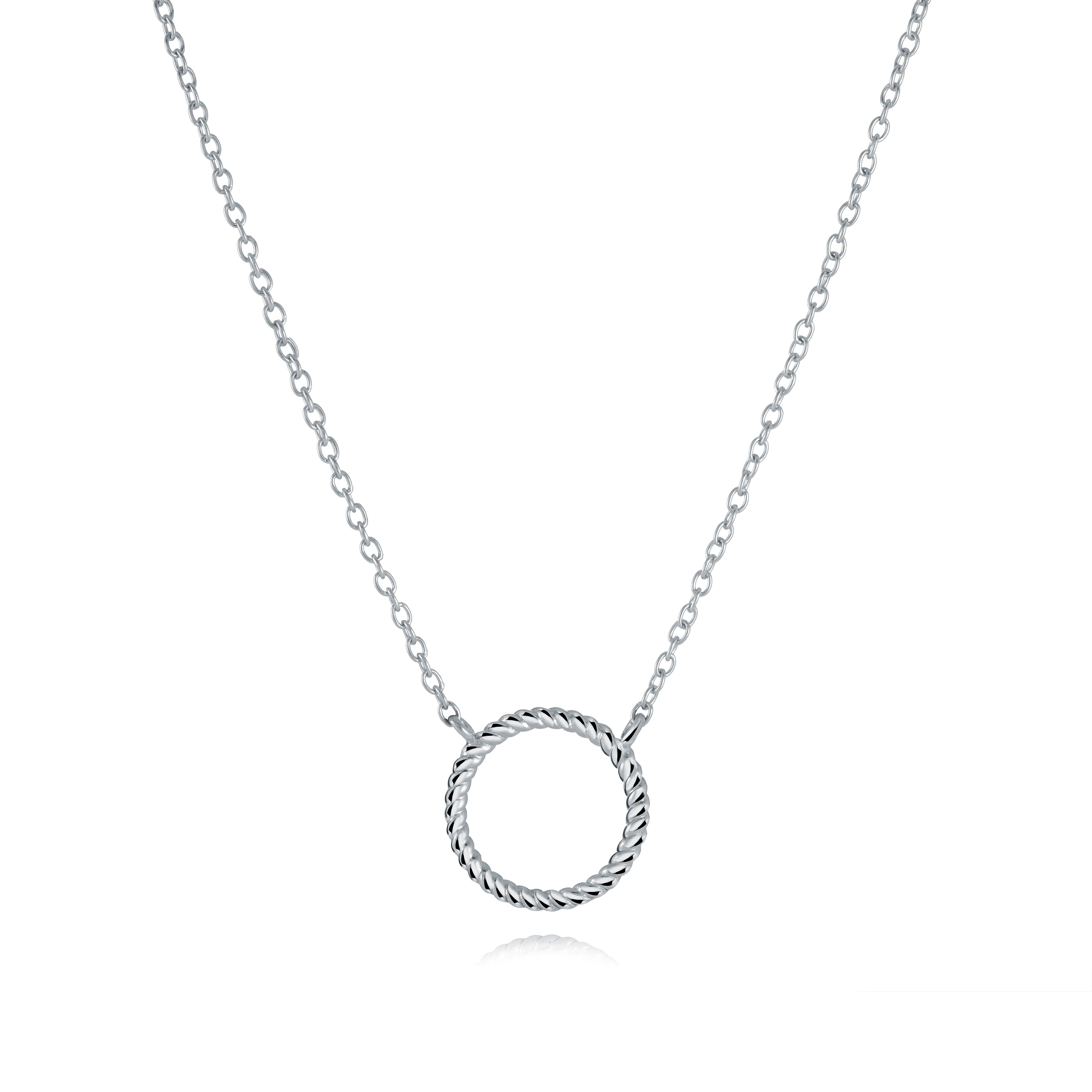 Twisted Circle Necklace